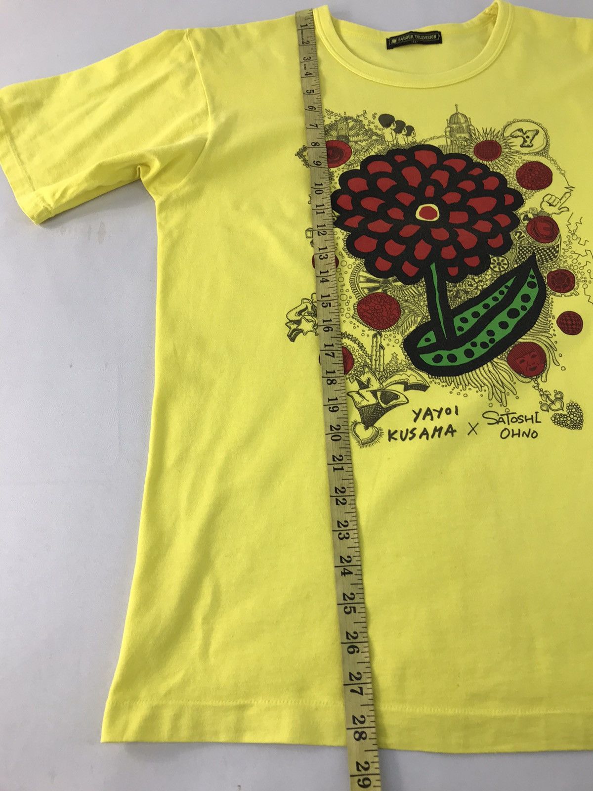 Japanese Brand Vintage 24Hour Television Yayoi Kusama X Satoshi Ohno Tee Size US L / EU 52-54 / 3 - 11 Thumbnail