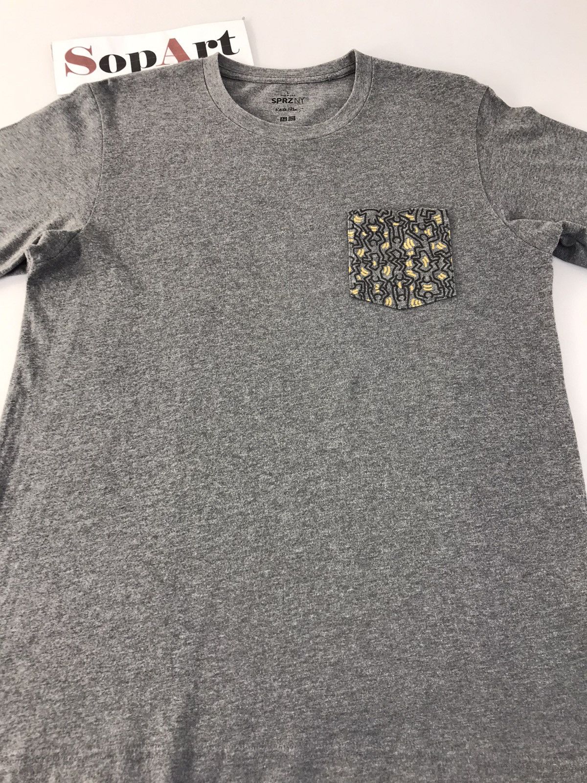 Japanese Brand × Keith Haring The Keith Haring Singgle Pocket Design Tee Size US M / EU 48-50 / 2 - 3 Thumbnail