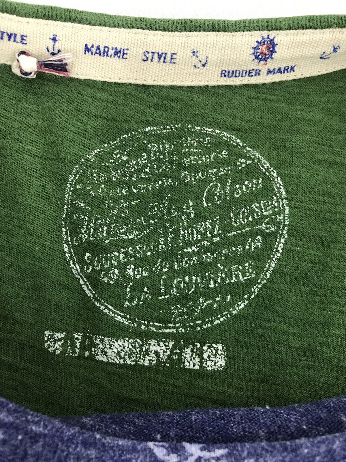 Japanese Brand Lime Inc Doubles Colour Distressed Marine Style Size US M / EU 48-50 / 2 - 4 Thumbnail