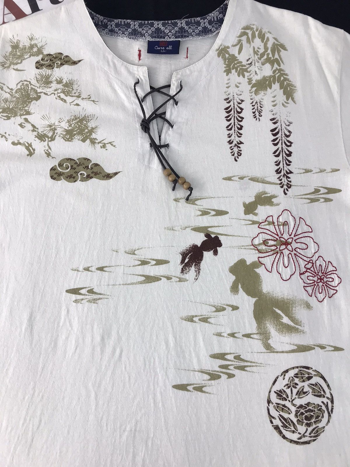 Japanese Brand × Vintage Vtg Cune All Graphic Fish Koi Design Tee Size US L / EU 52-54 / 3 - 4 Thumbnail