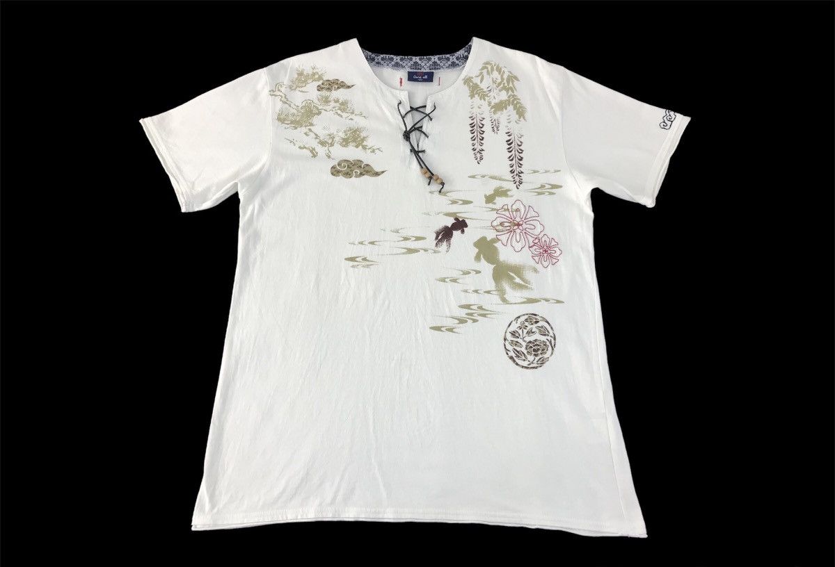 Japanese Brand × Vintage Vtg Cune All Graphic Fish Koi Design Tee Size US L / EU 52-54 / 3 - 1 Thumbnail