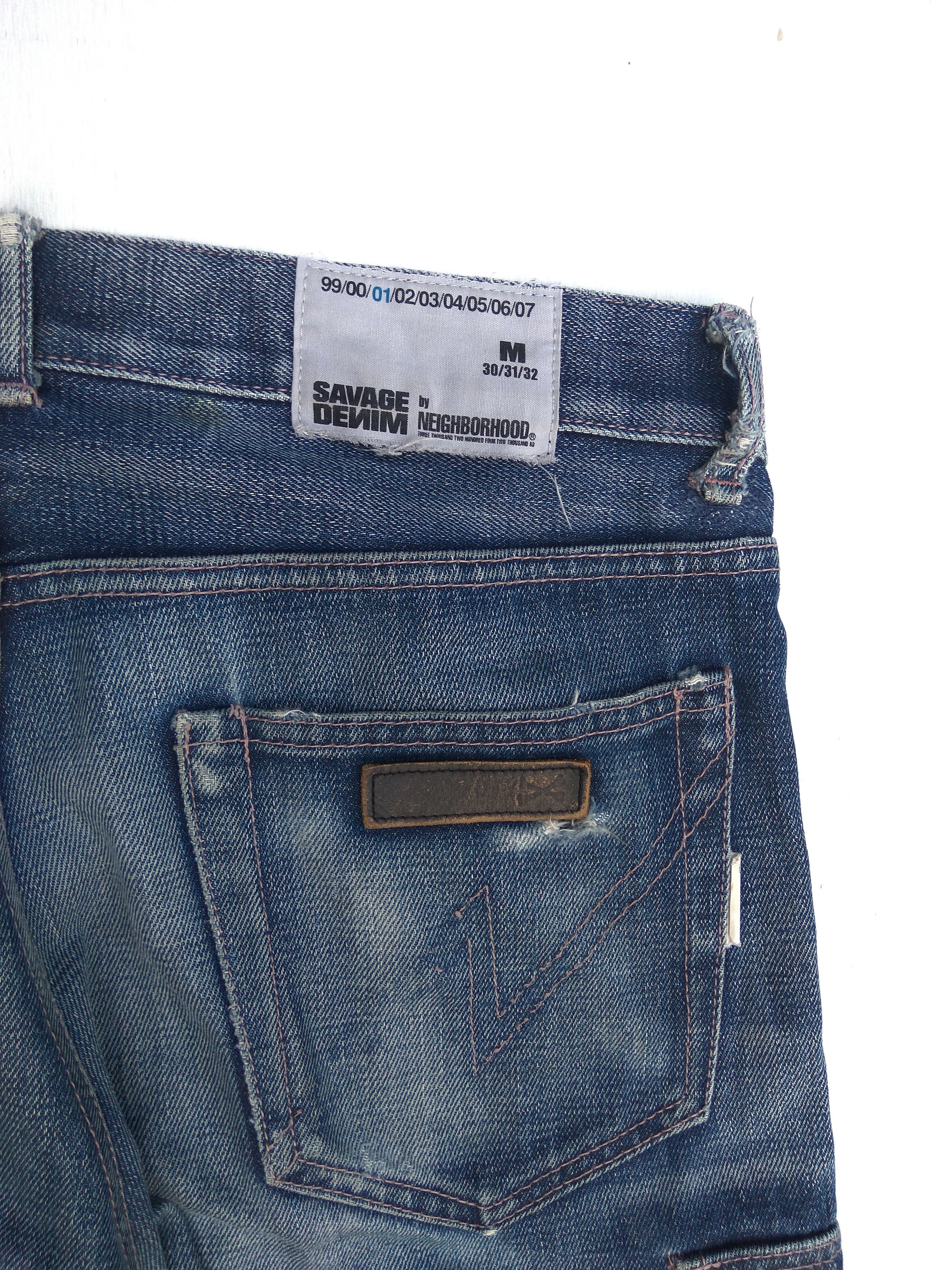 Neighborhood 🔥 Neighborhood Cargo Jeans Savage Denim Distressed Size US 34 / EU 50 - 7 Thumbnail