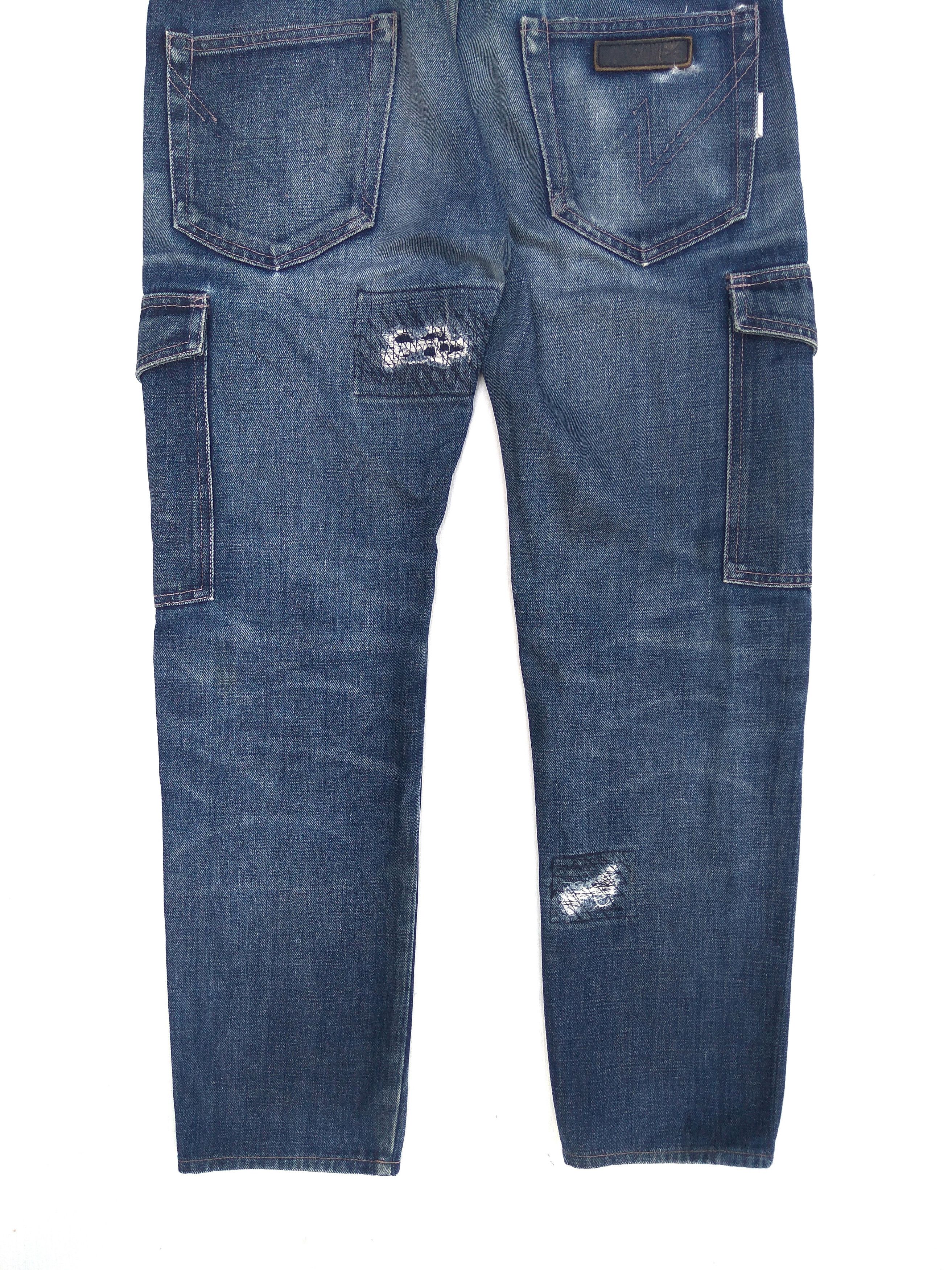 Neighborhood 🔥 Neighborhood Cargo Jeans Savage Denim Distressed Size US 34 / EU 50 - 6 Thumbnail