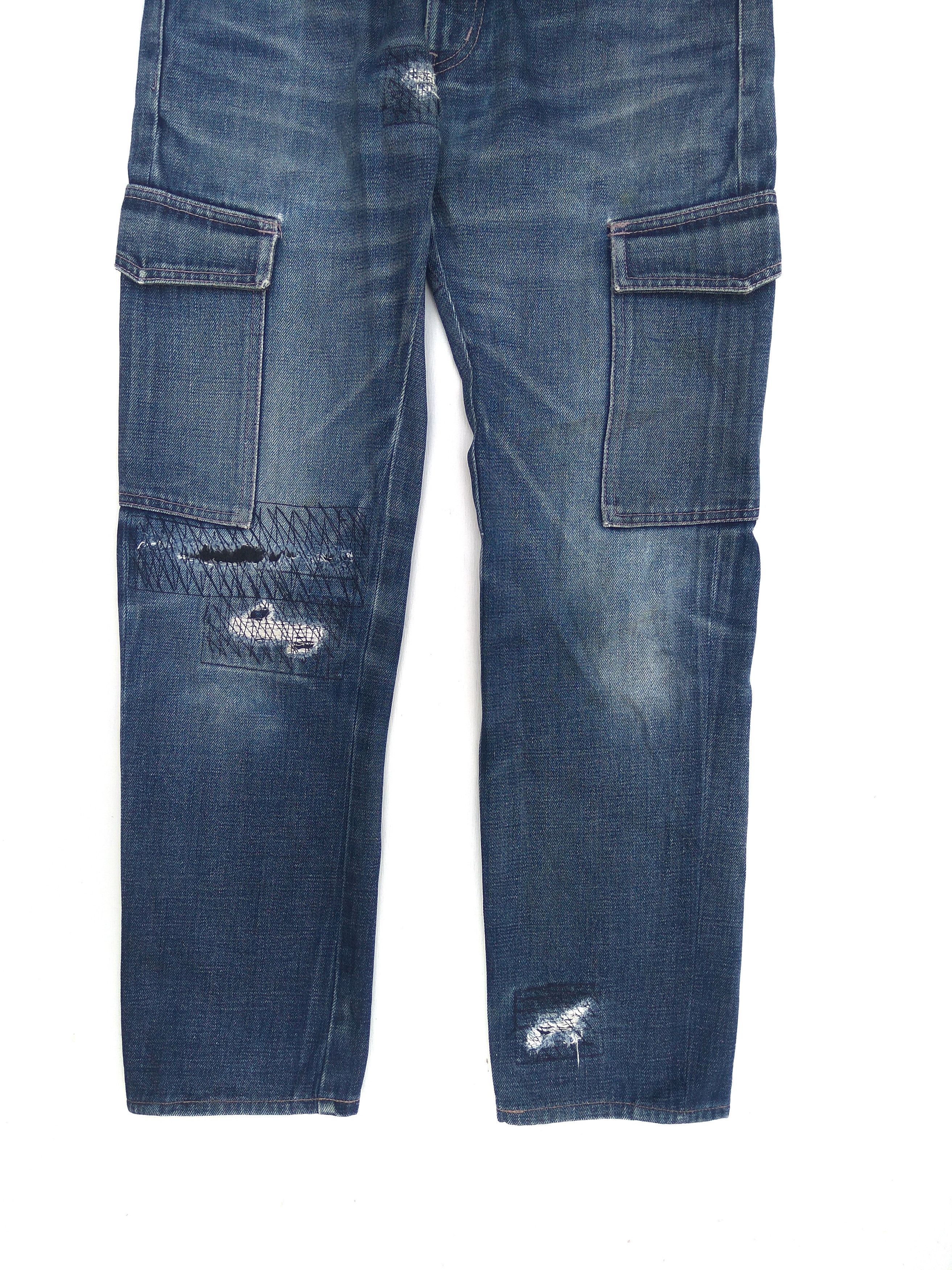 Neighborhood 🔥 Neighborhood Cargo Jeans Savage Denim Distressed Size US 34 / EU 50 - 3 Thumbnail