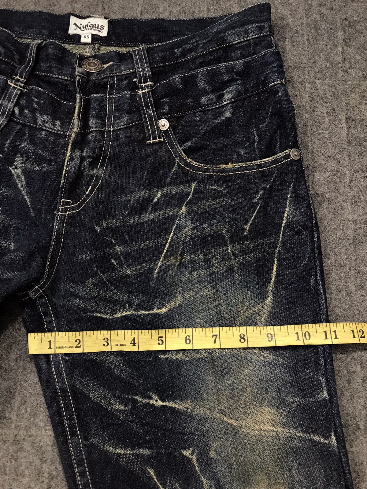 Japanese Brand × Vintage Vtg Nylaus Double Waist Lightning Patches Phoenix Design Size US 33 - 17 Thumbnail