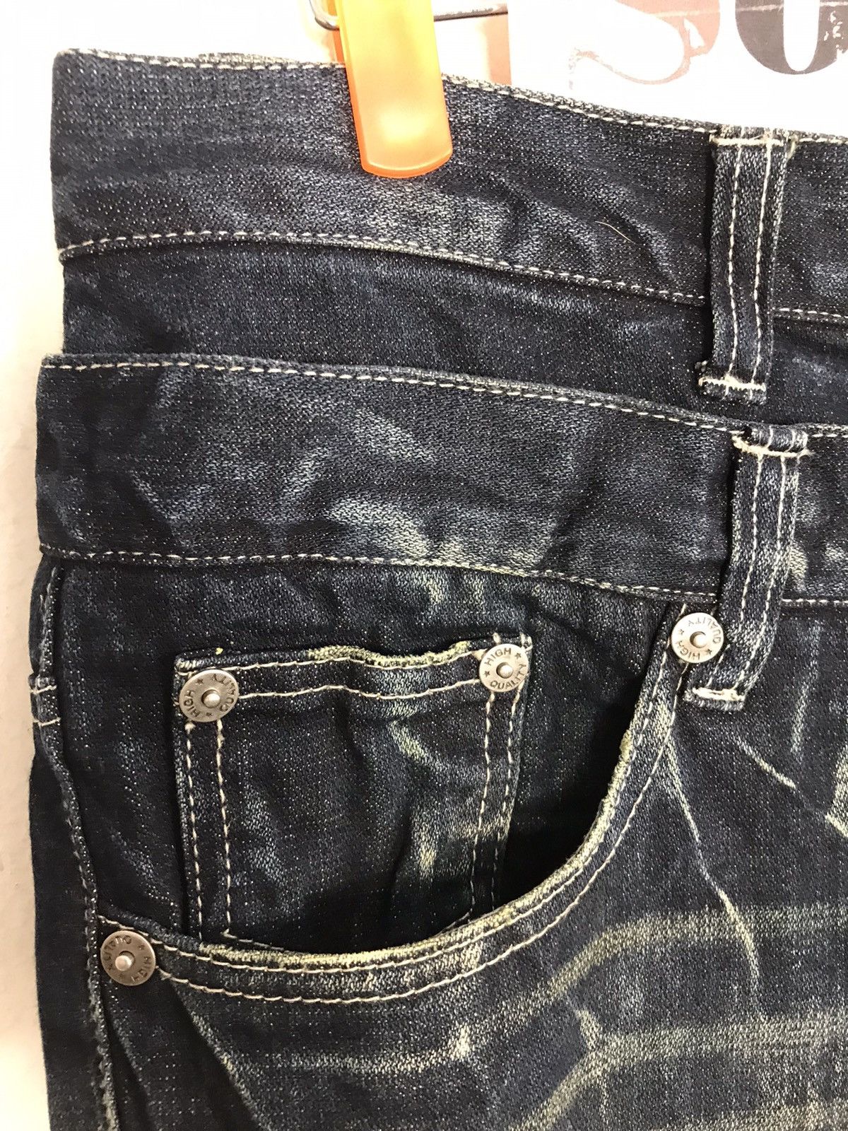 Japanese Brand × Vintage Vtg Nylaus Double Waist Lightning Patches Phoenix Design Size US 33 - 8 Thumbnail
