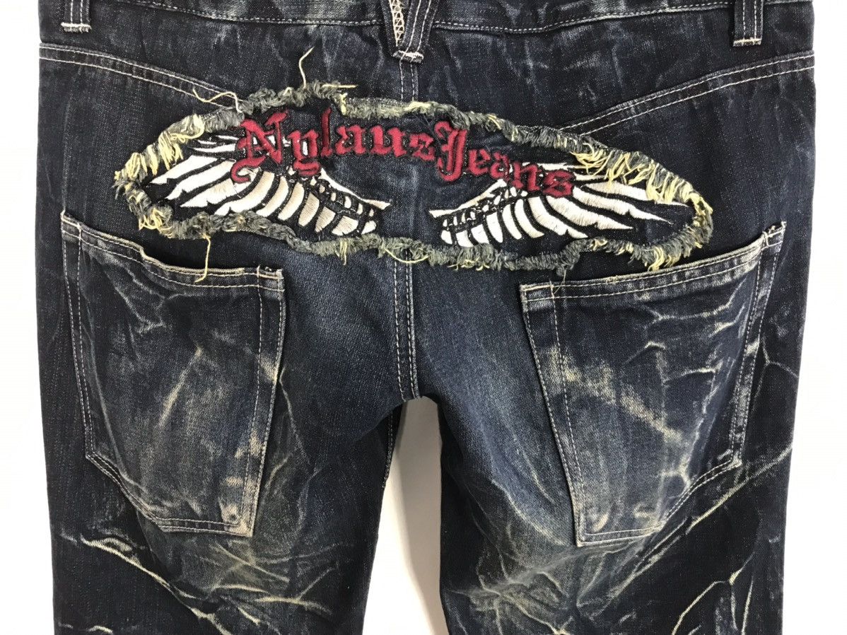 Japanese Brand × Vintage Vtg Nylaus Double Waist Lightning Patches Phoenix Design Size US 33 - 11 Thumbnail