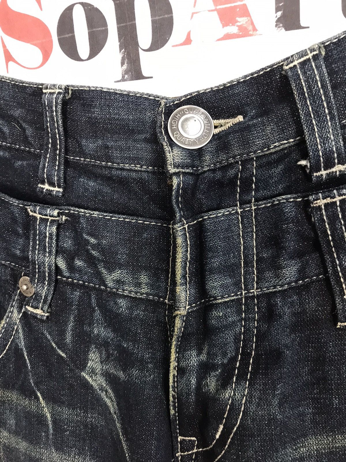 Japanese Brand × Vintage Vtg Nylaus Double Waist Lightning Patches Phoenix Design Size US 33 - 6 Thumbnail