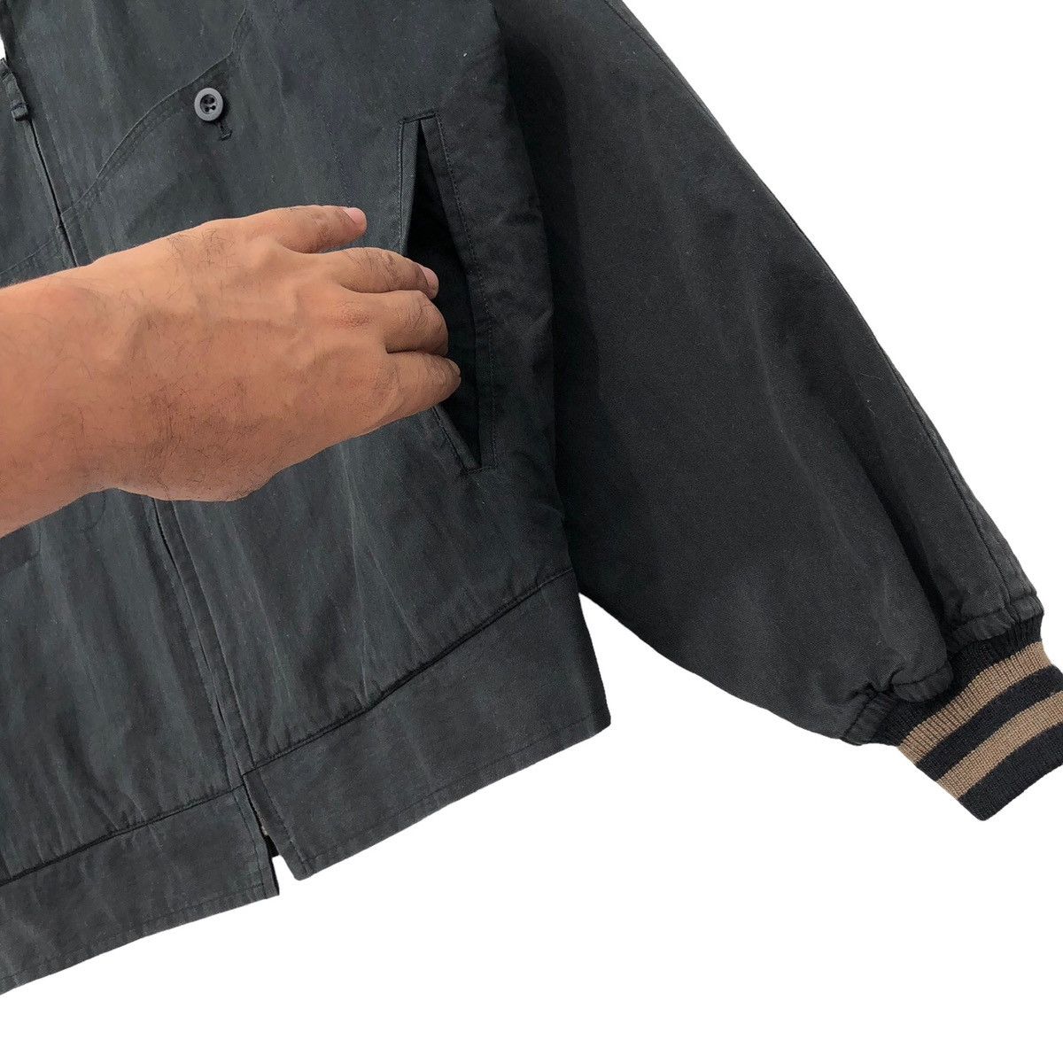 Basco Vintage BASCO Sportwear Pocket Bomber Jacket Size US L / EU 52-54 / 3 - 8 Thumbnail