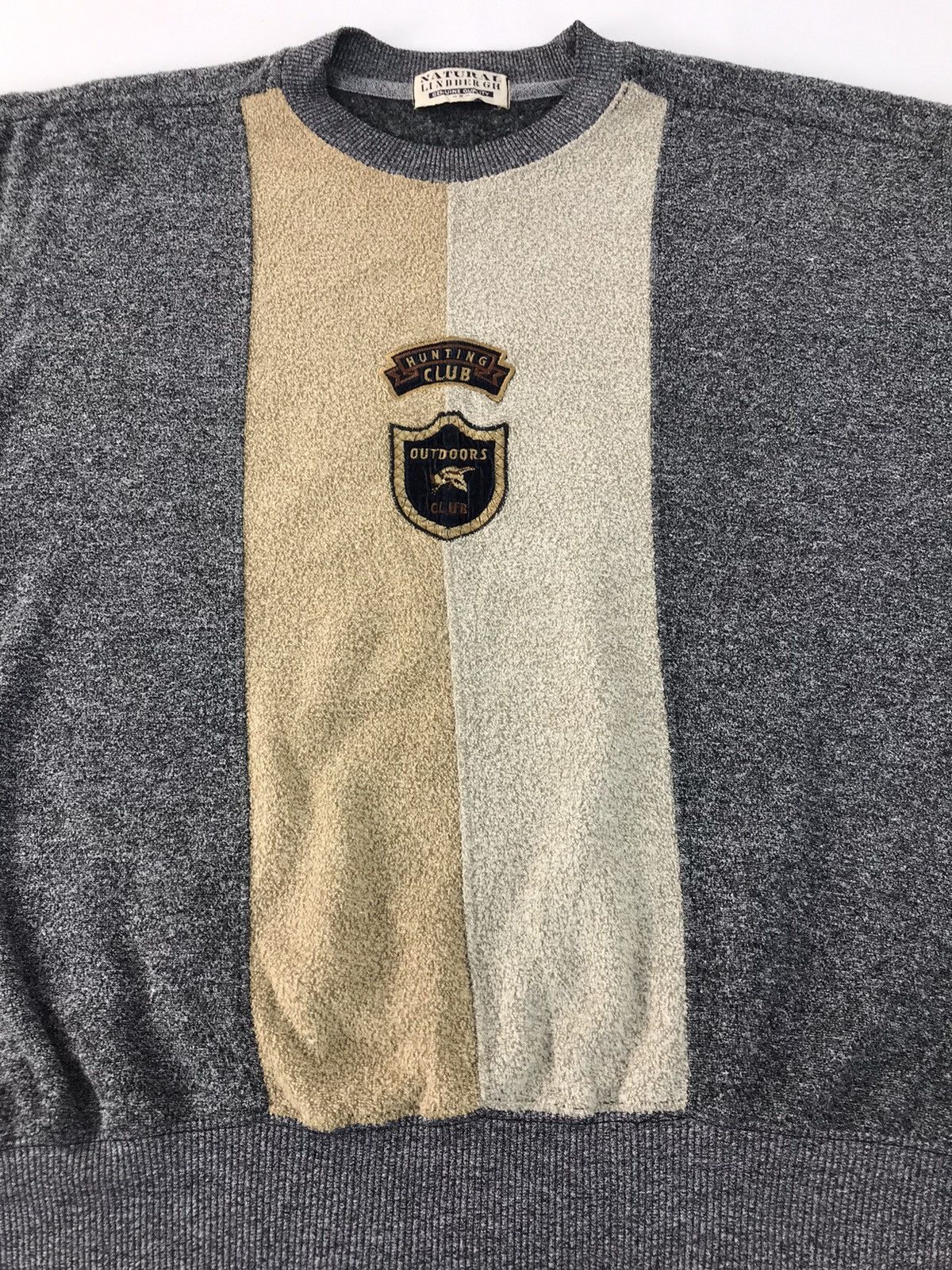 Japanese Brand Sweatshirt Natural Lindbergh Hunting Club Wool Size US L / EU 52-54 / 3 - 3 Thumbnail