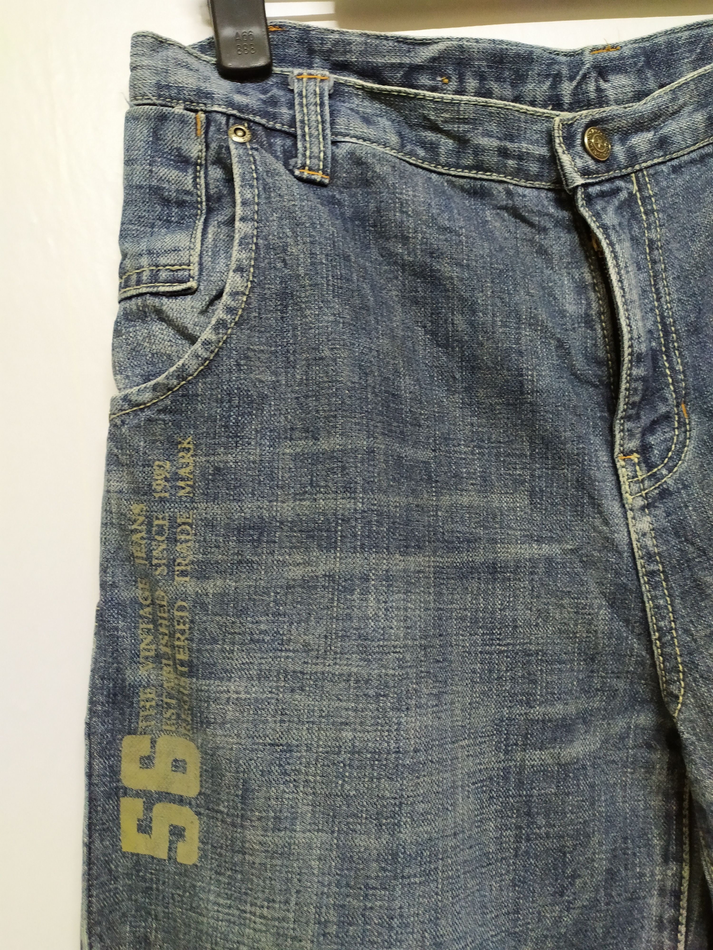 Japanese Brand Authentic Denim faded Cargo Pants Size US 30 / EU 46 - 4 Thumbnail