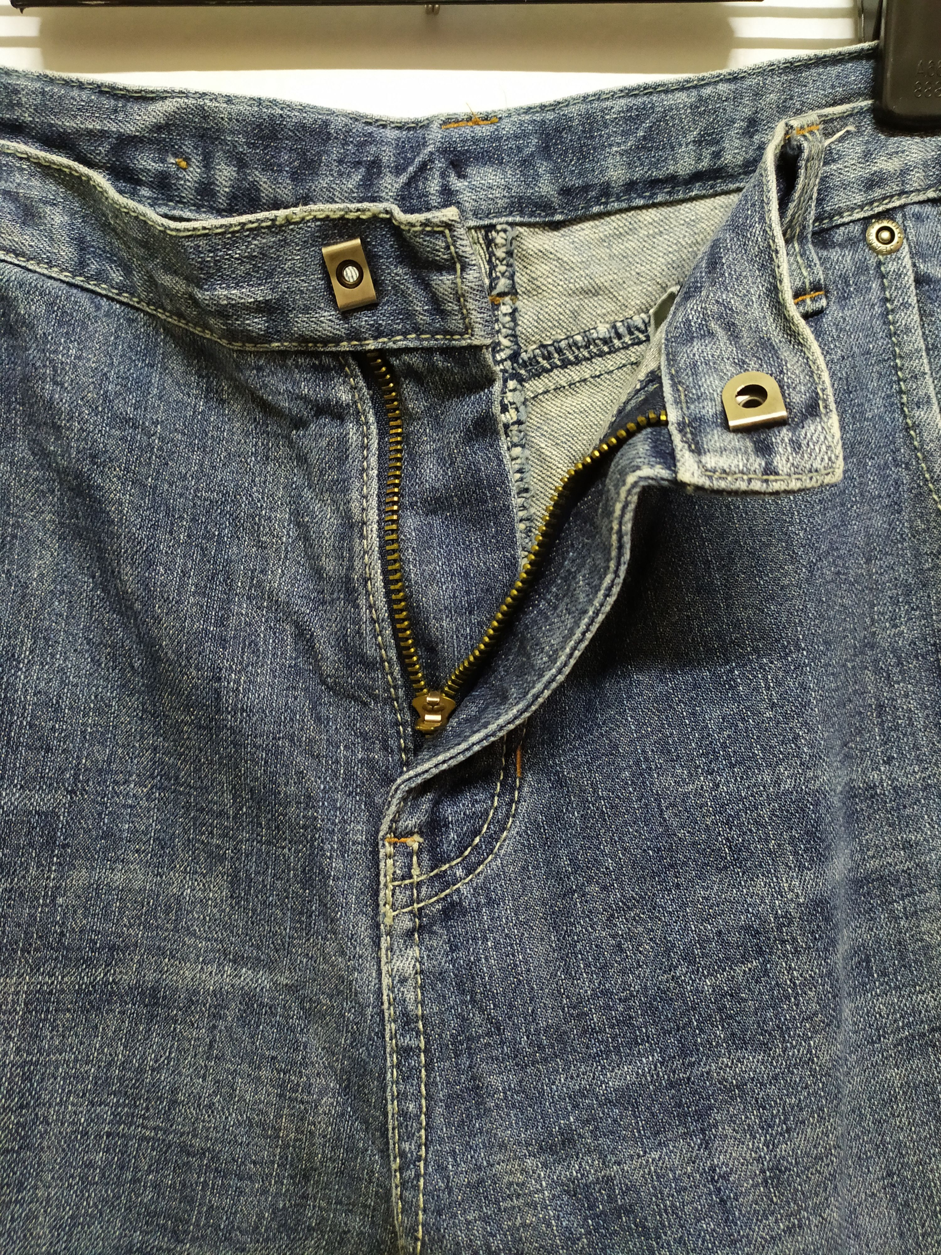 Japanese Brand Authentic Denim faded Cargo Pants Size US 30 / EU 46 - 6 Thumbnail