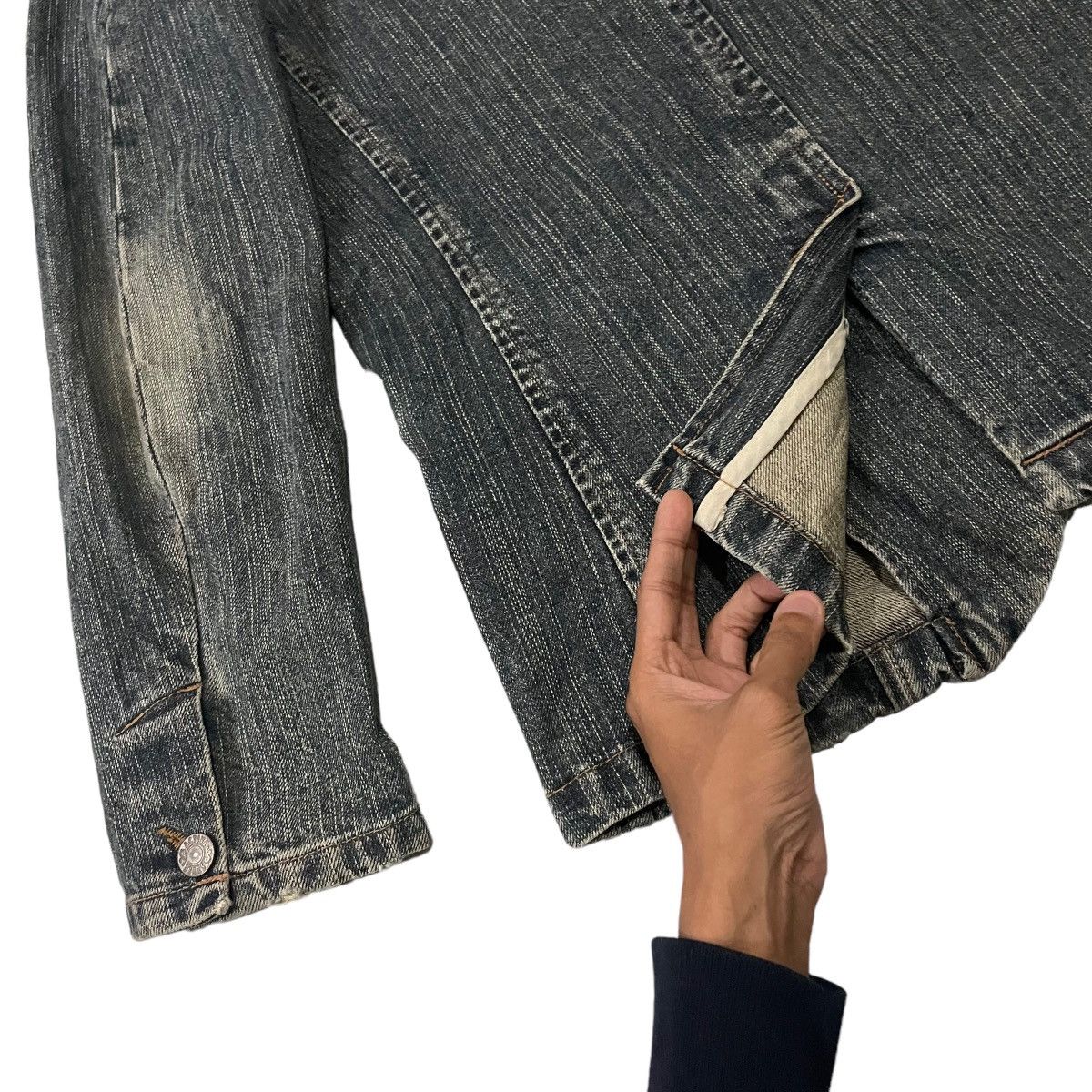 If Six Was Nine Vintage Semantic Design Seditionaries Denim Coat Jacket Size US M / EU 48-50 / 2 - 17 Thumbnail