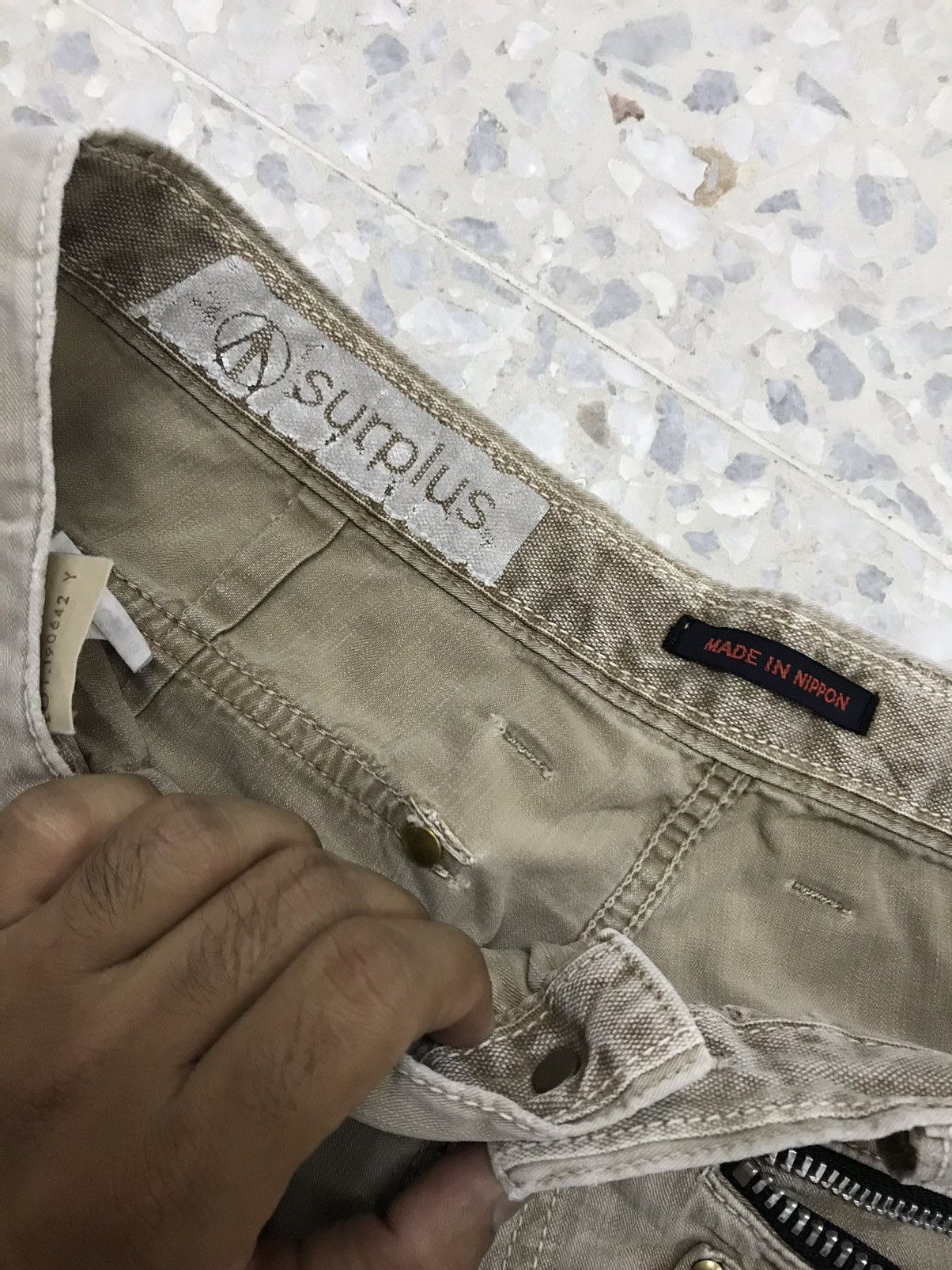 Japanese Brand Vintage Surplus Distressed Cargo Pants Size US 33 - 10 Thumbnail