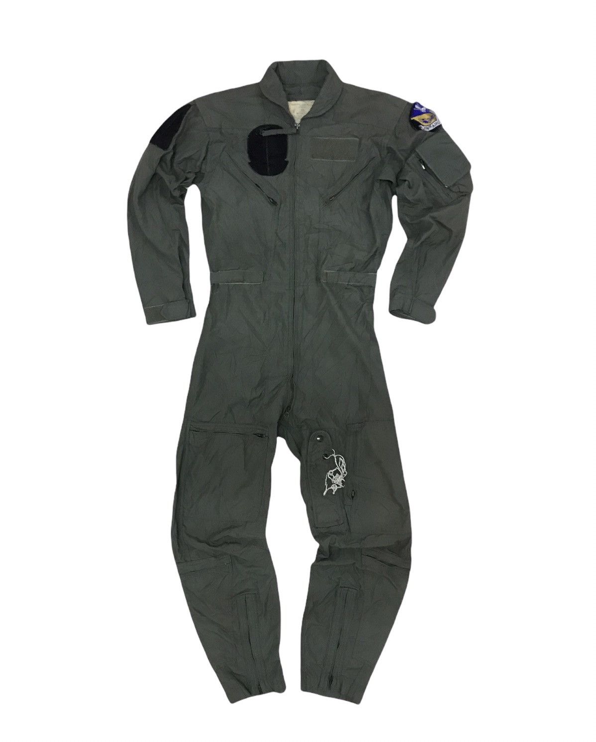 image of Military x Vintage 80's Army Multipocket Work Coverall/jumpsuit in Army Green, Men's (Size XS)