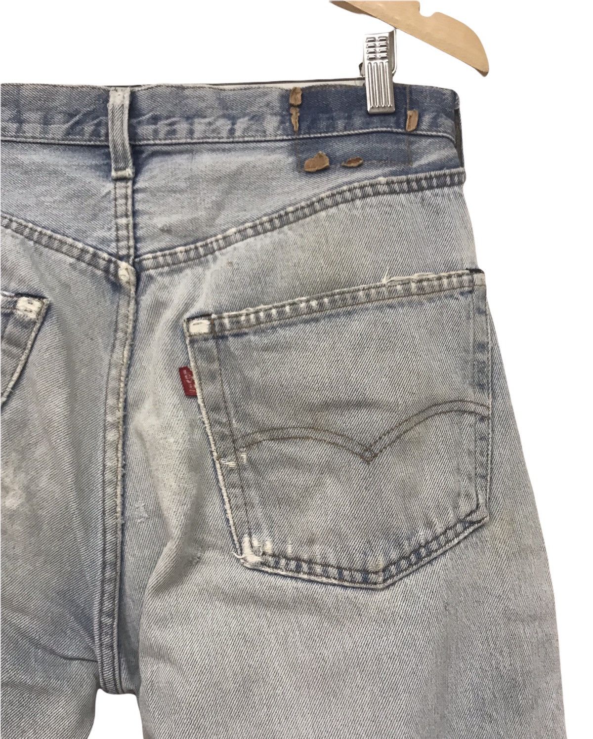 Levi's Vintage 70s Levis Rindem 524 Selvege Distressed Denim Size US 34 / EU 50 - 14 Thumbnail