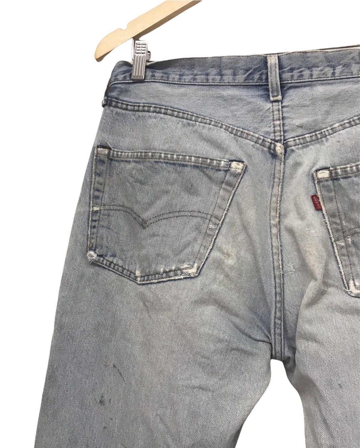 Levi's Vintage 70s Levis Rindem 524 Selvege Distressed Denim Size US 34 / EU 50 - 13 Thumbnail