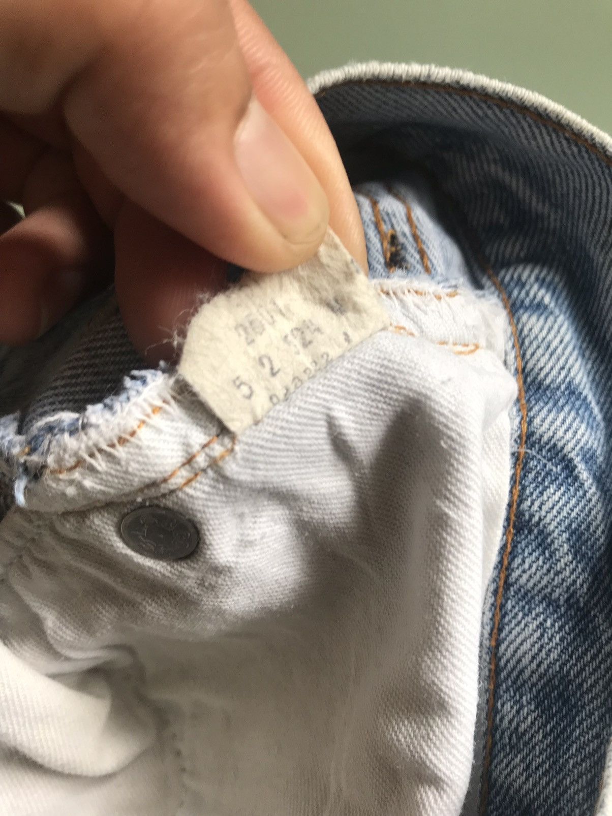 Levi's Vintage 70s Levis Rindem 524 Selvege Distressed Denim Size US 34 / EU 50 - 5 Thumbnail