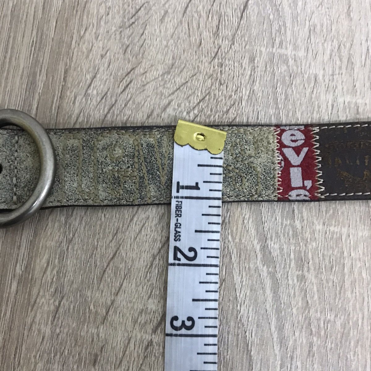 Levi's Vintage Levis Patchwork Style Leather Belt Size 32 - 16 Thumbnail