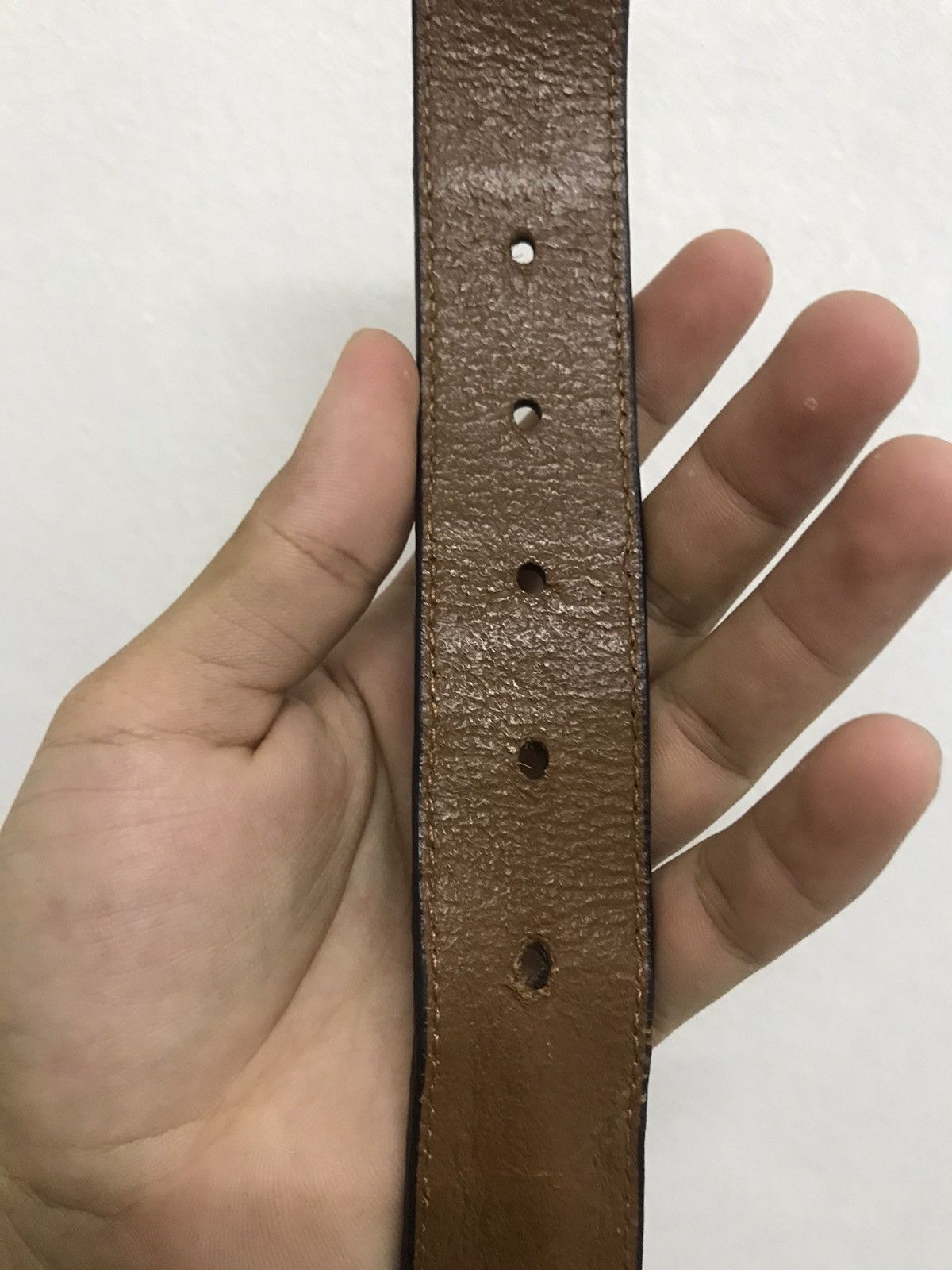 Levi's Vintage Levis Patchwork Style Leather Belt Size 32 - 12 Thumbnail