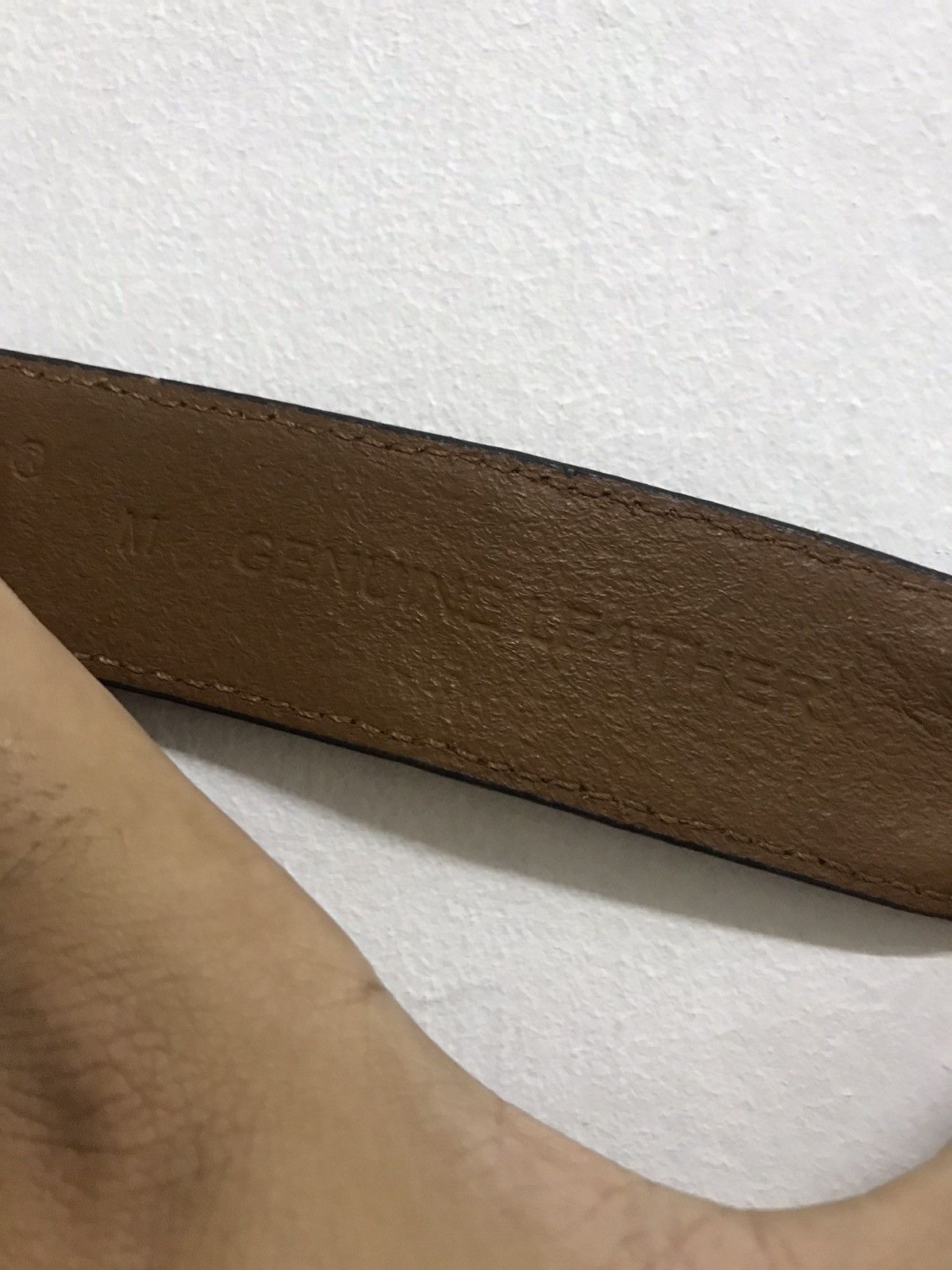 Levi's Vintage Levis Patchwork Style Leather Belt Size 32 - 11 Thumbnail
