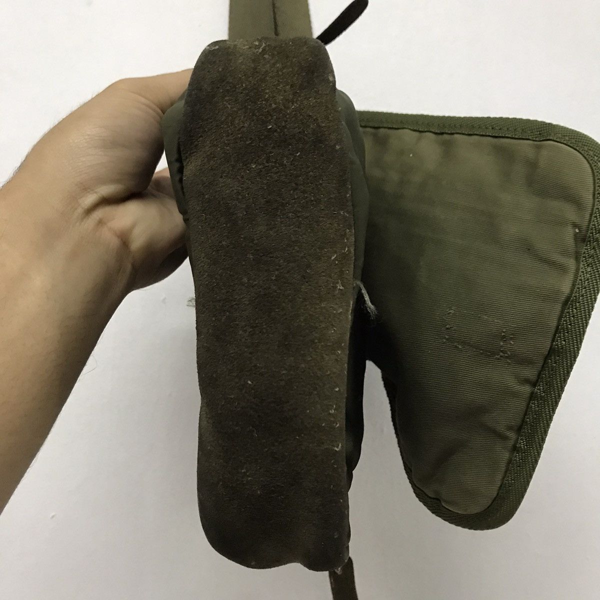 MasterPiece Vintage MasterPiece Distressed Sling Bag Leather/Nylon Size ONE SIZE - 9 Thumbnail