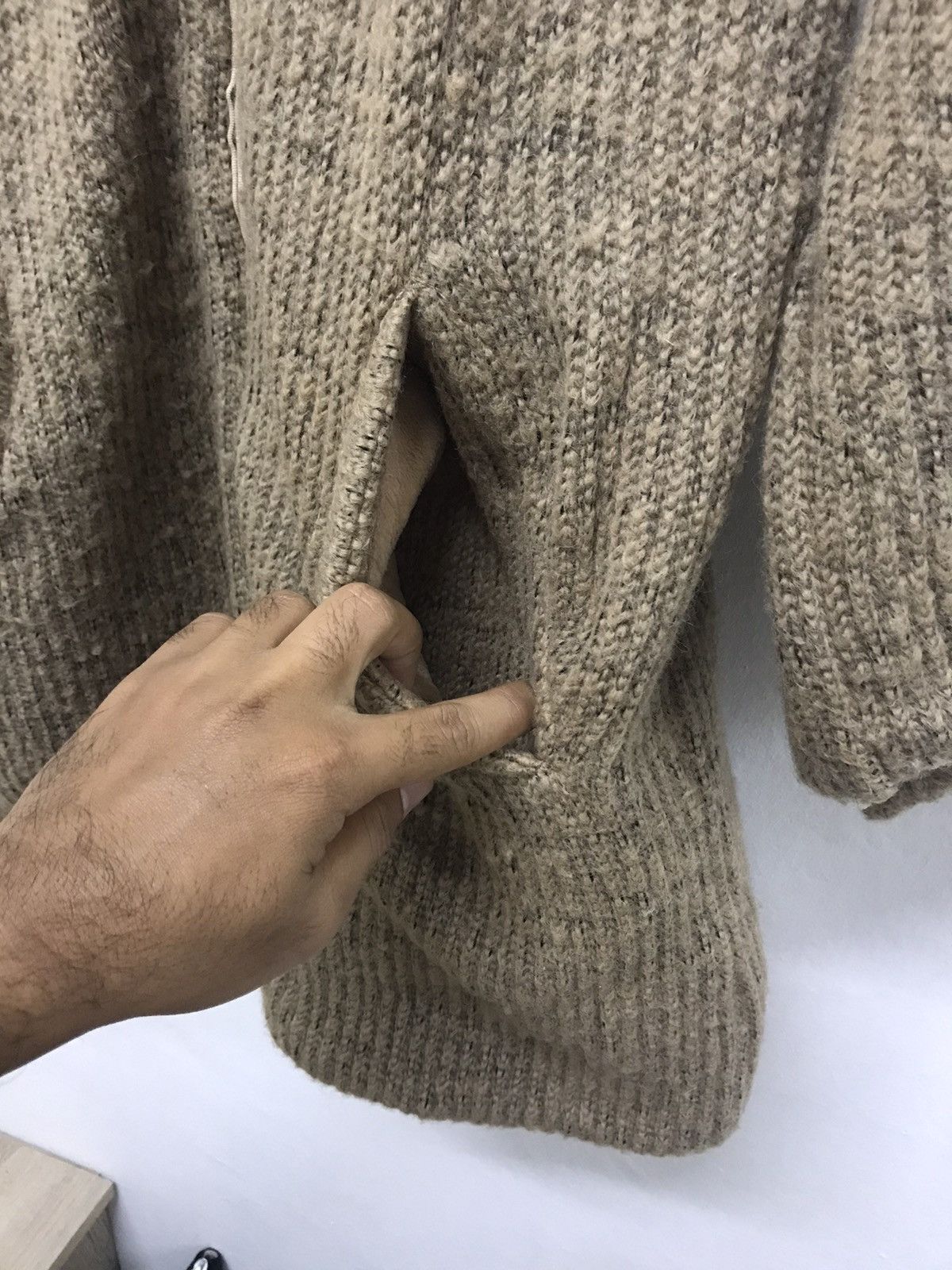 Issey Miyake Vintage Tsumori Chisato Knit Boa Blouson Long Jacket Size M / US 6-8 / IT 42-44 - 10 Thumbnail