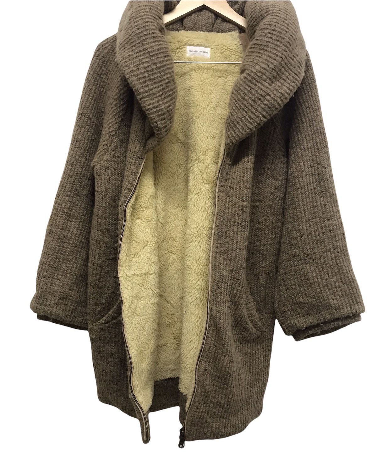Issey Miyake Vintage Tsumori Chisato Knit Boa Blouson Long Jacket Size M / US 6-8 / IT 42-44 - 4 Thumbnail