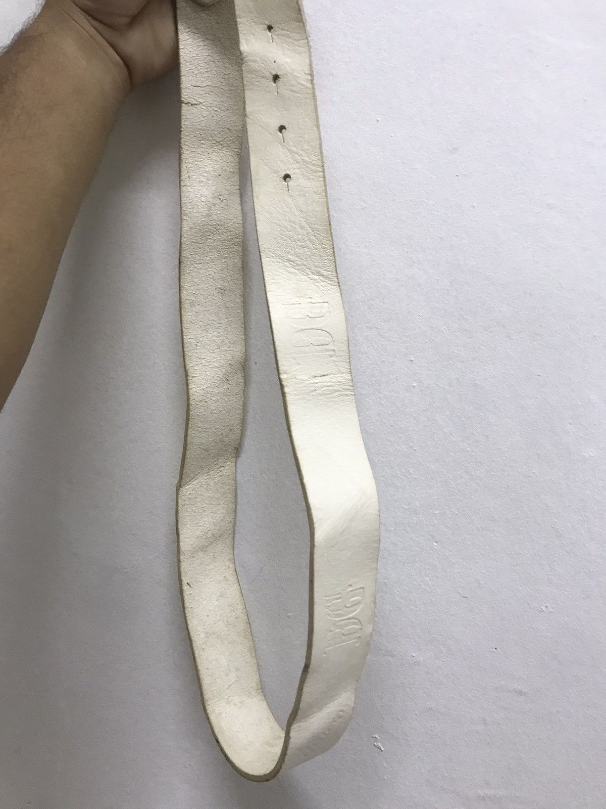 Dsquared2 Vintage Dsquared Bear Buckel Leather Belt White Size ONE SIZE - 11 Thumbnail