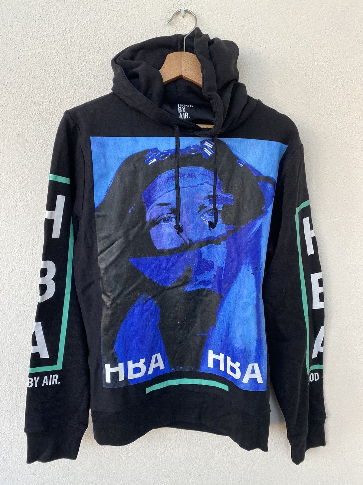 image of Avant Garde x Hood By Air HBA Hoodie in Black, Men's (Size Small)