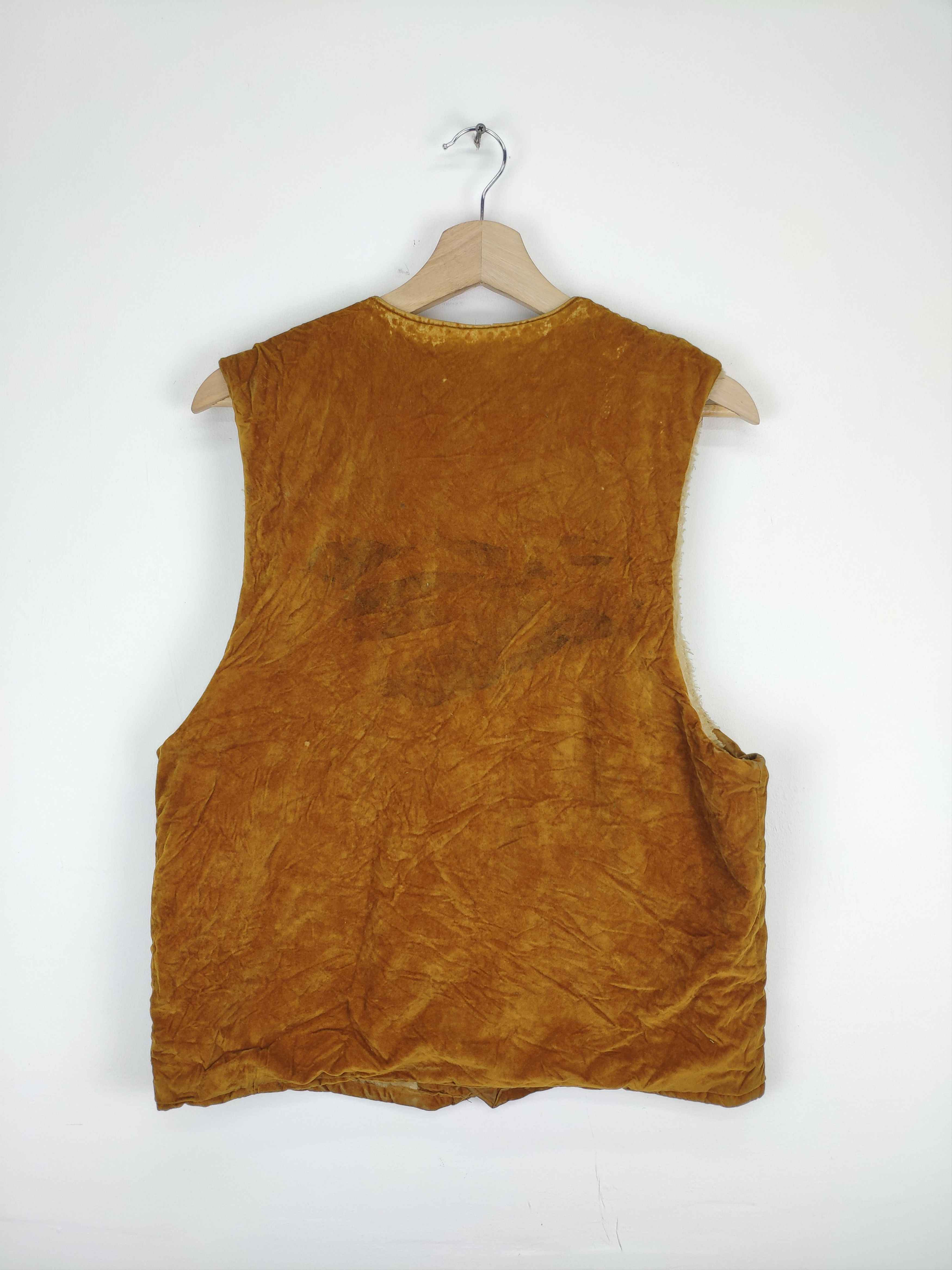 Japanese Brand × Velvet × Vintage Vintage Velvet Vest Lining Fleece Carhartt Style Size US M / EU 48-50 / 2 - 2 Thumbnail