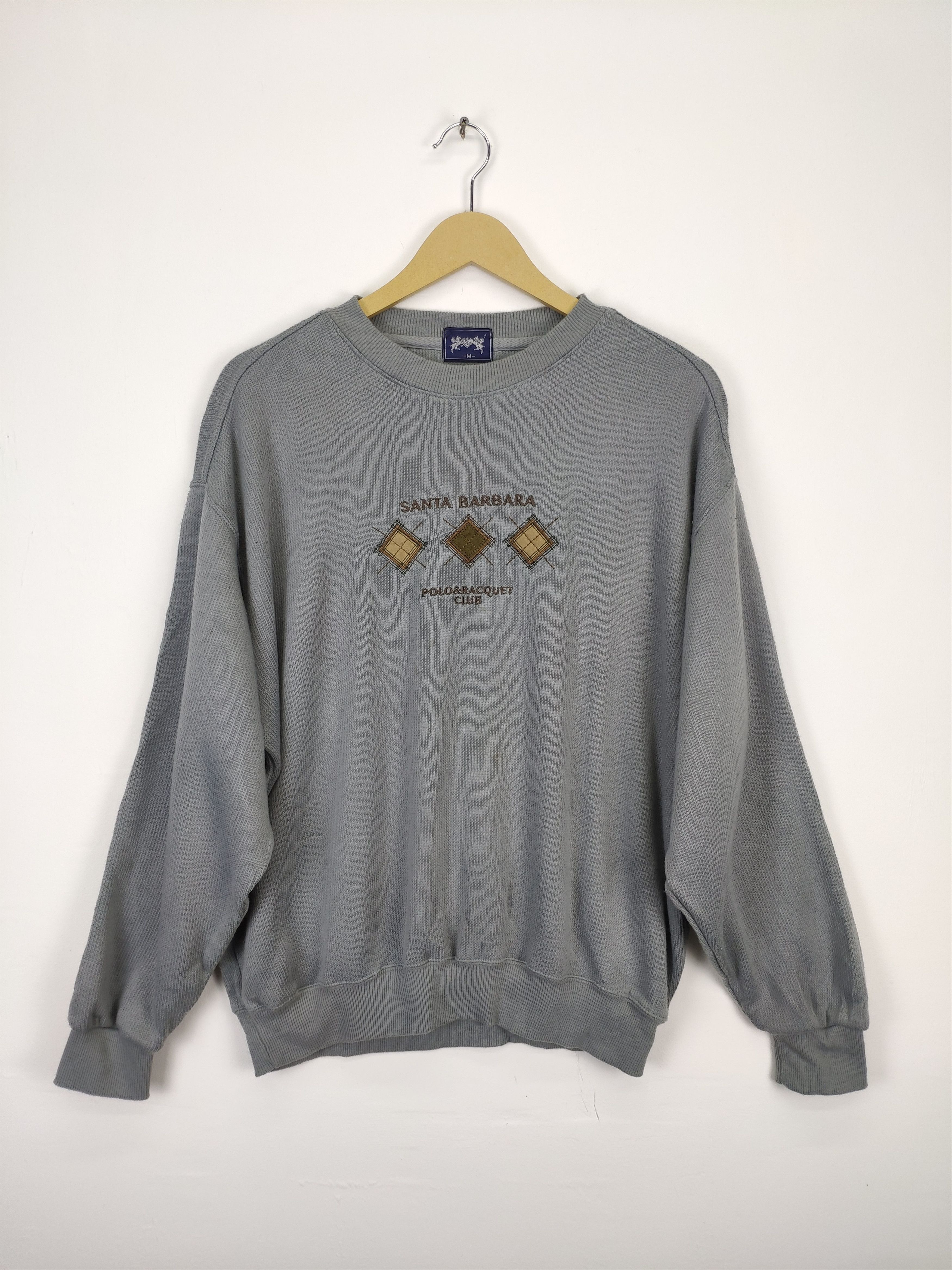 Aran Isles Knitwear × Japanese Brand × Vintage Vintage Knit Sweater Crewneck by Santa Barbara Size US M / EU 48-50 / 2 - 1 Thumbnail