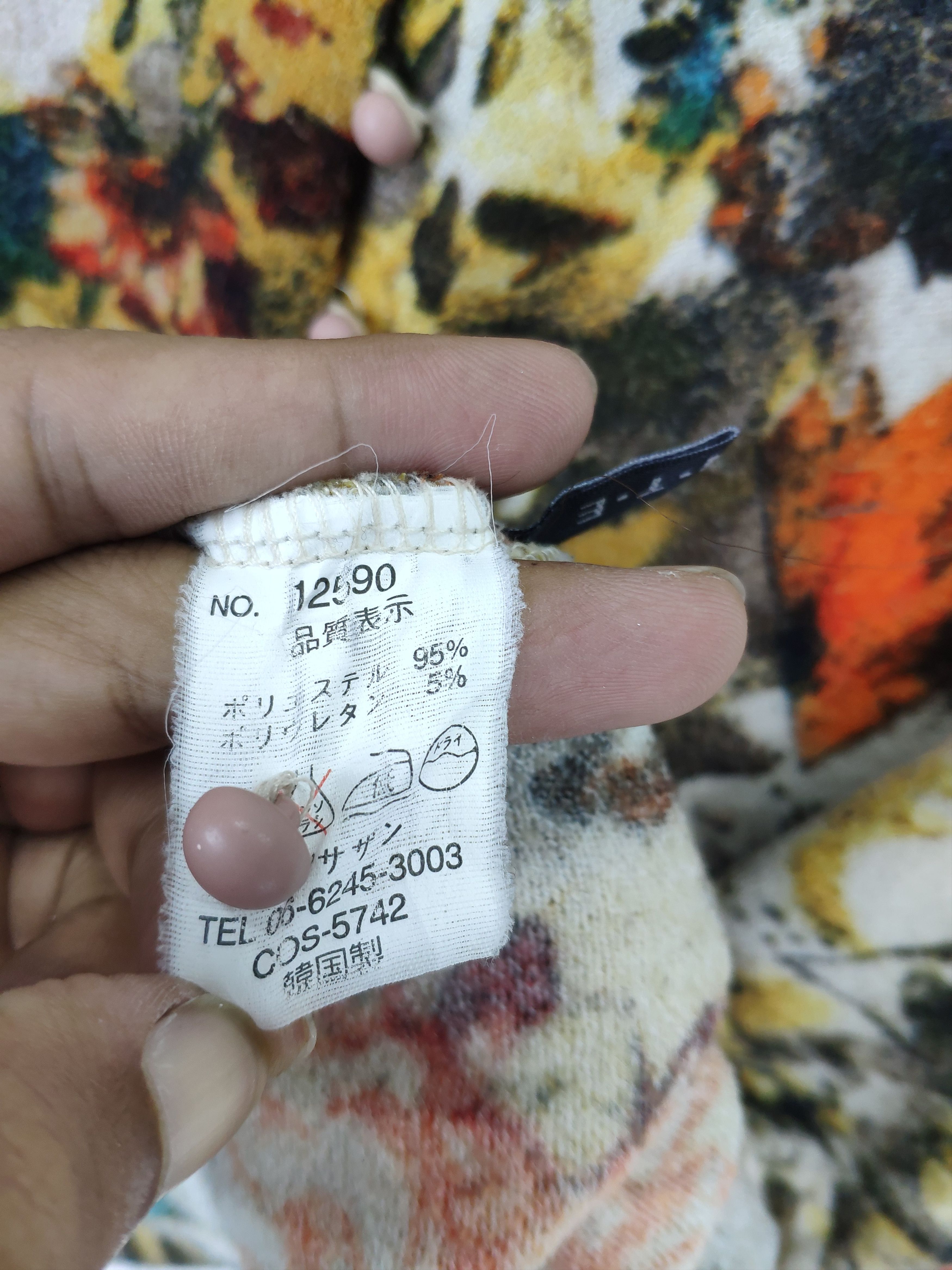 Japanese Brand × Vintage OFFER💥 Vintage Mini Dress Art Flower Motif Size M / US 6-8 / IT 42-44 - 10 Thumbnail