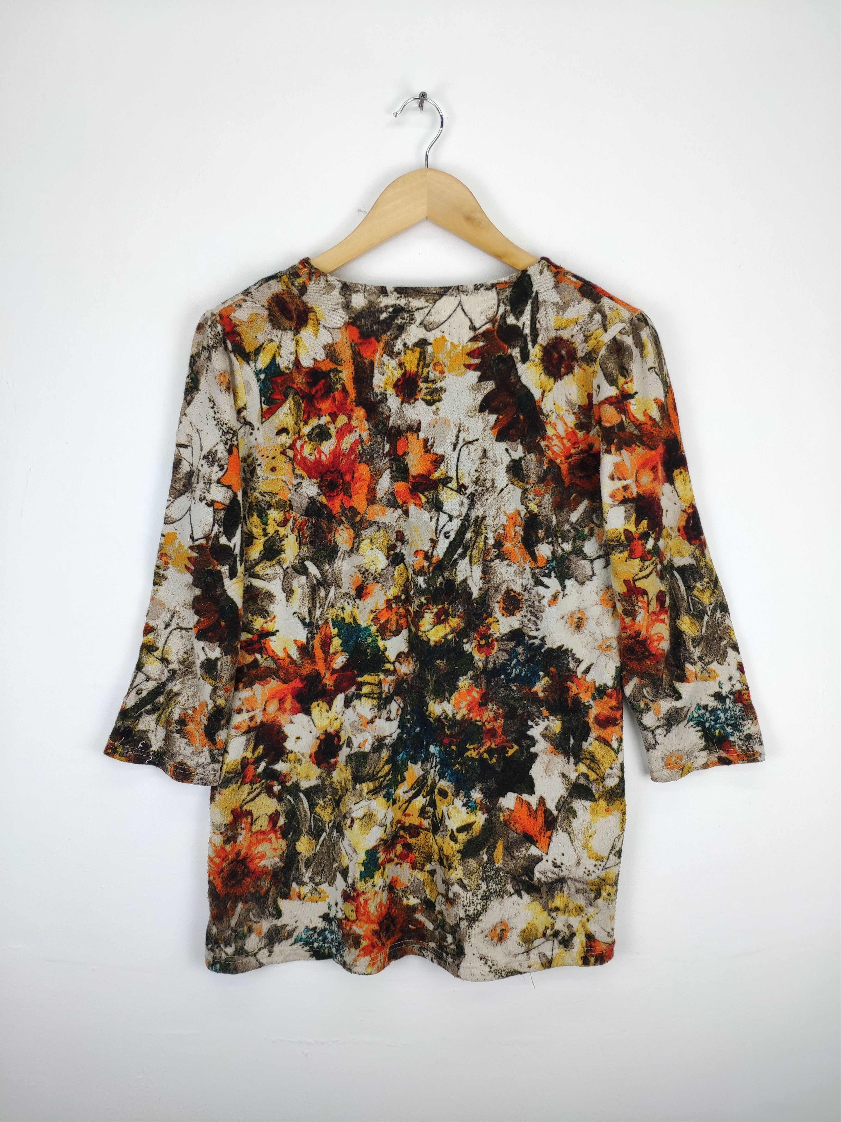 Japanese Brand × Vintage OFFER💥 Vintage Mini Dress Art Flower Motif Size M / US 6-8 / IT 42-44 - 13 Thumbnail
