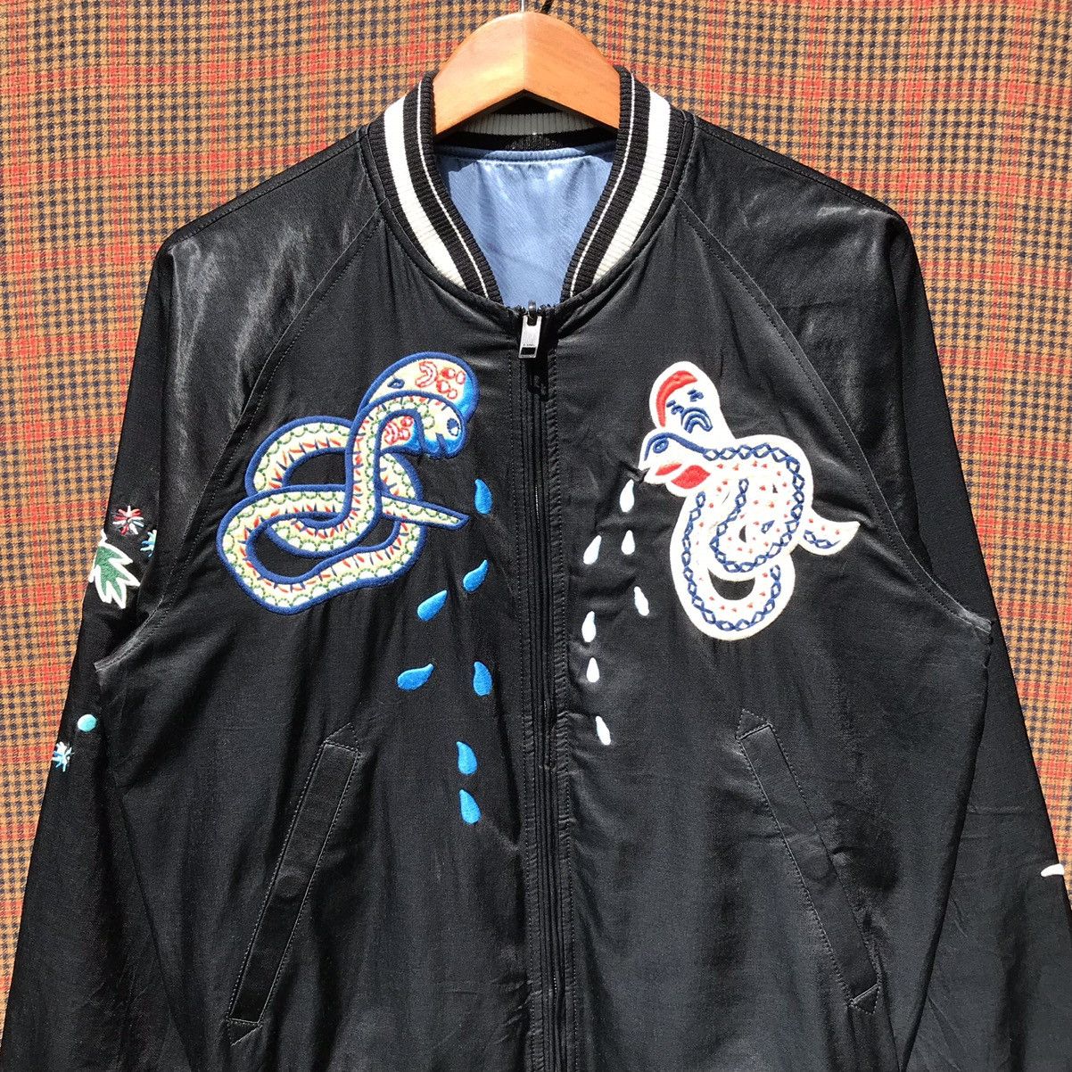 Diesel Diesel Snake Embroidered Bomber Jacket Diesel Reversible Size US M / EU 48-50 / 2 - 7 Thumbnail