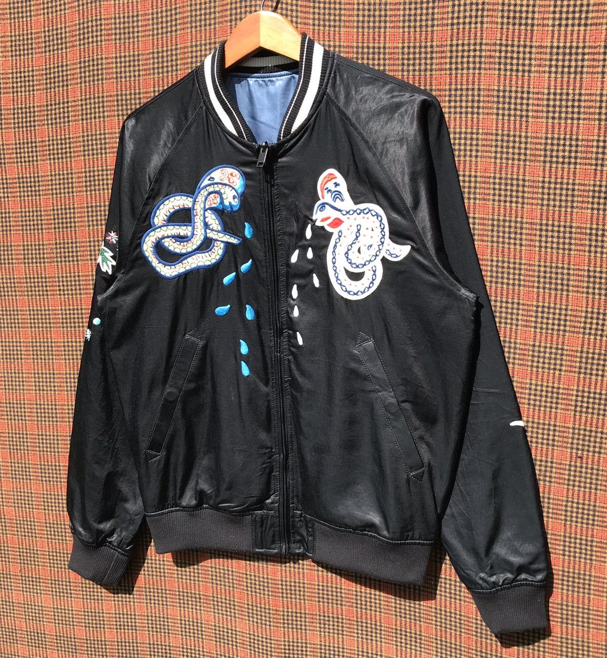 Diesel Diesel Snake Embroidered Bomber Jacket Diesel Reversible Size US M / EU 48-50 / 2 - 5 Thumbnail