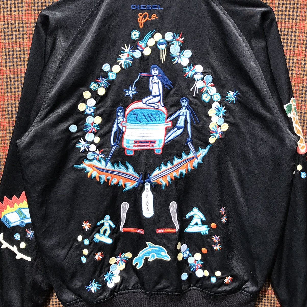 Diesel Diesel Snake Embroidered Bomber Jacket Diesel Reversible Size US M / EU 48-50 / 2 - 11 Thumbnail
