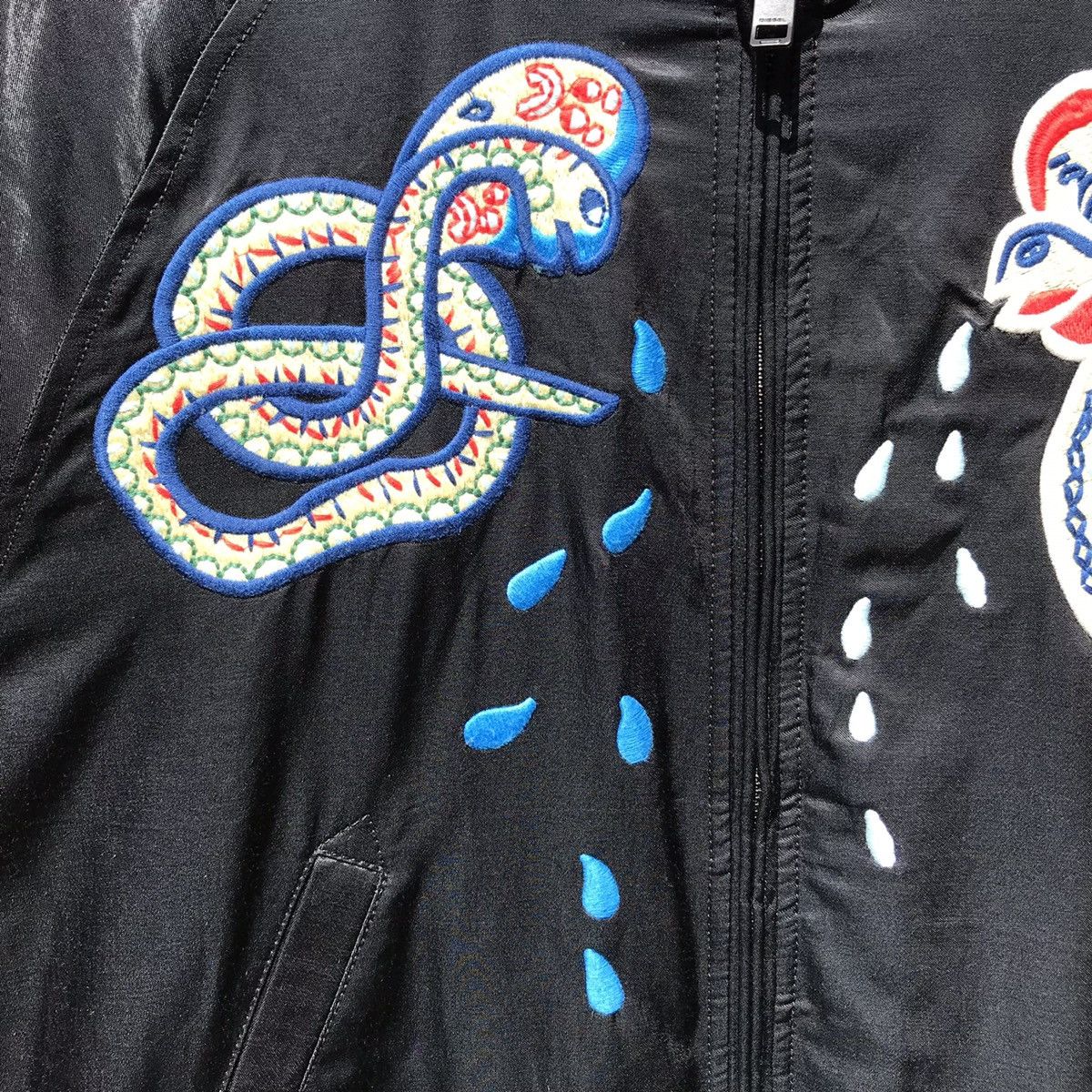 Diesel Diesel Snake Embroidered Bomber Jacket Diesel Reversible Size US M / EU 48-50 / 2 - 13 Thumbnail