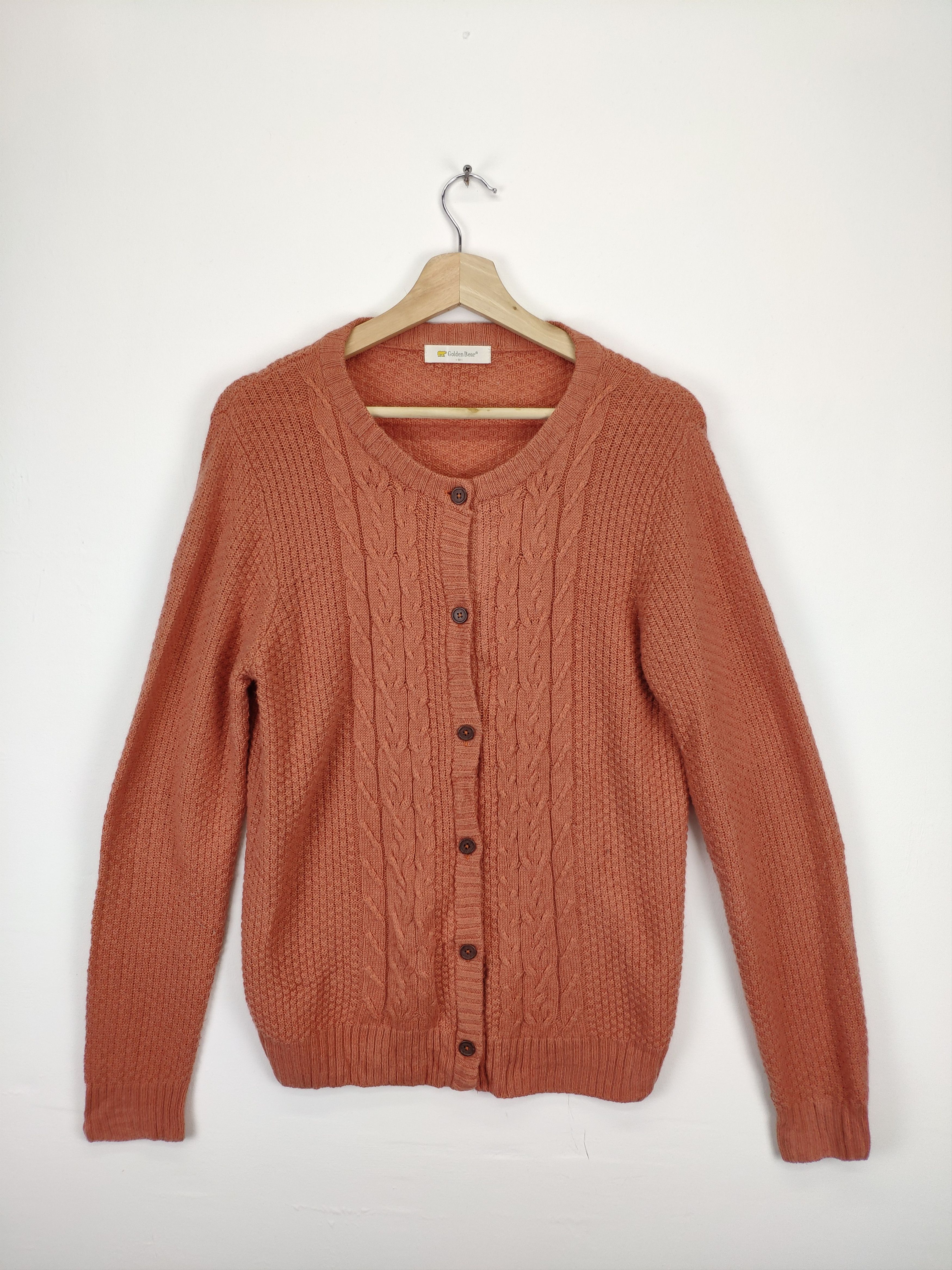 Golden Bear × Vintage Vintage Golden Bear Wool Knit Cardigan Sweater Size US M / EU 48-50 / 2 - 1 Thumbnail