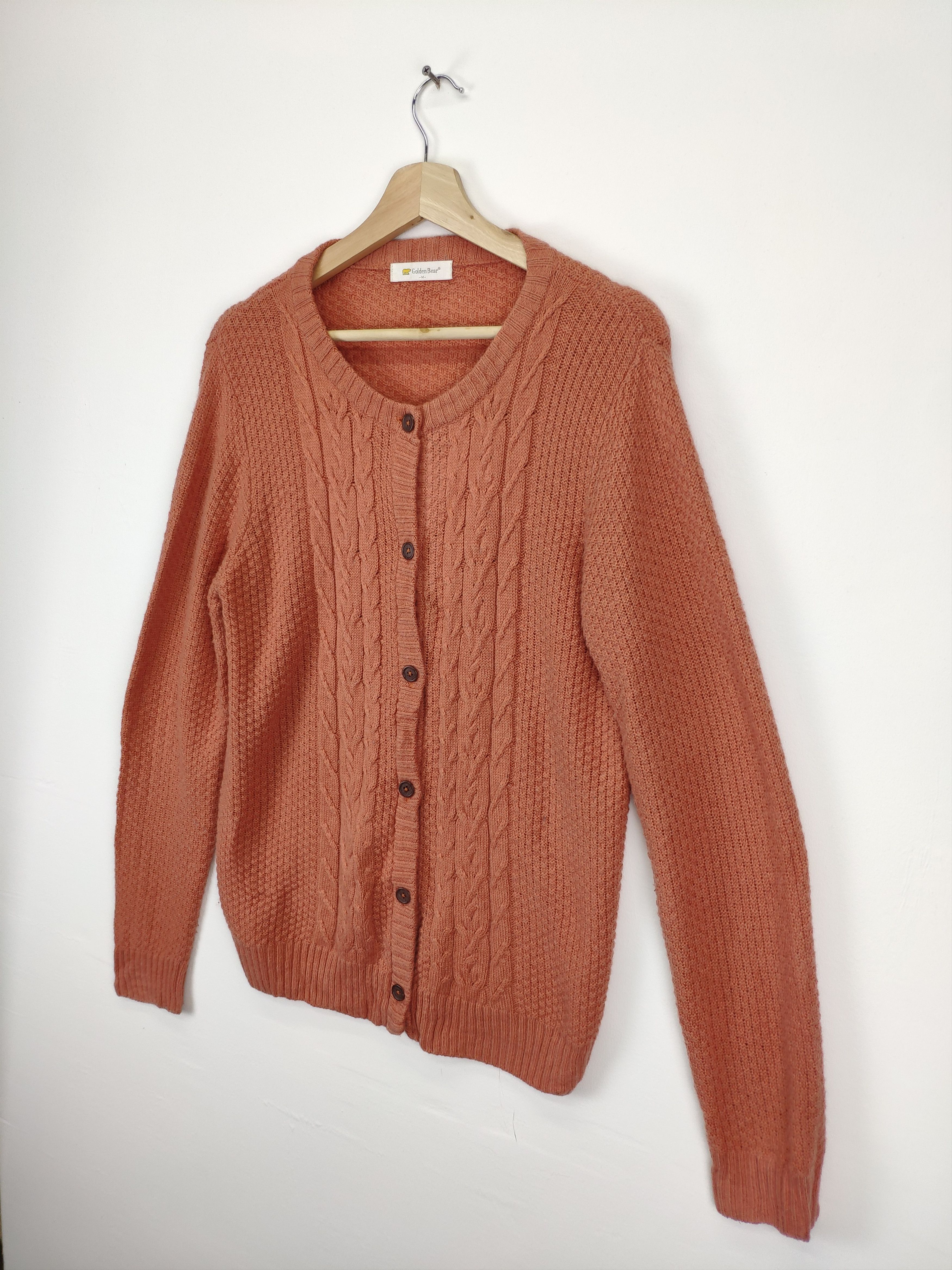Golden Bear × Vintage Vintage Golden Bear Wool Knit Cardigan Sweater Size US M / EU 48-50 / 2 - 2 Thumbnail