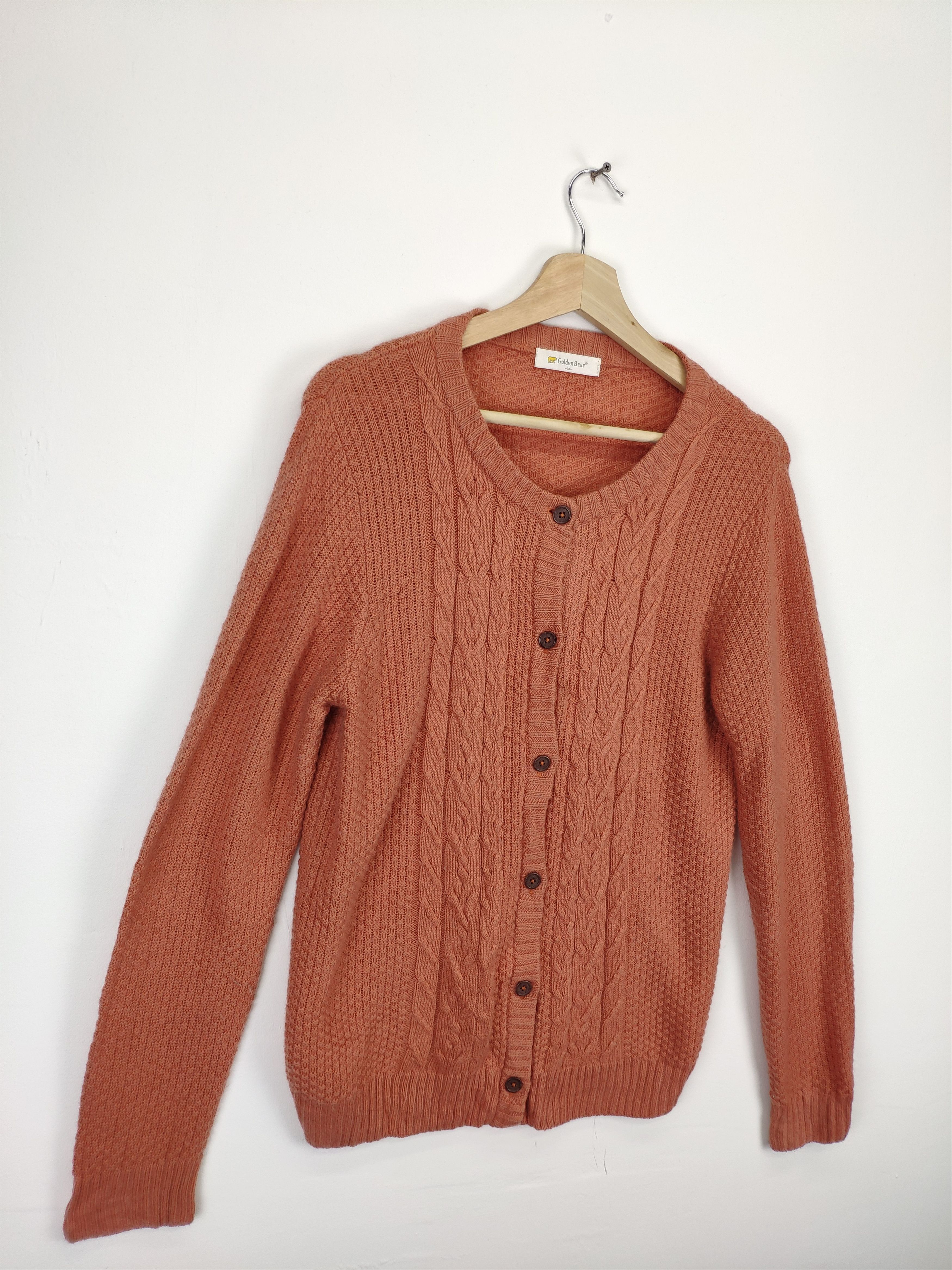 Golden Bear × Vintage Vintage Golden Bear Wool Knit Cardigan Sweater Size US M / EU 48-50 / 2 - 3 Thumbnail