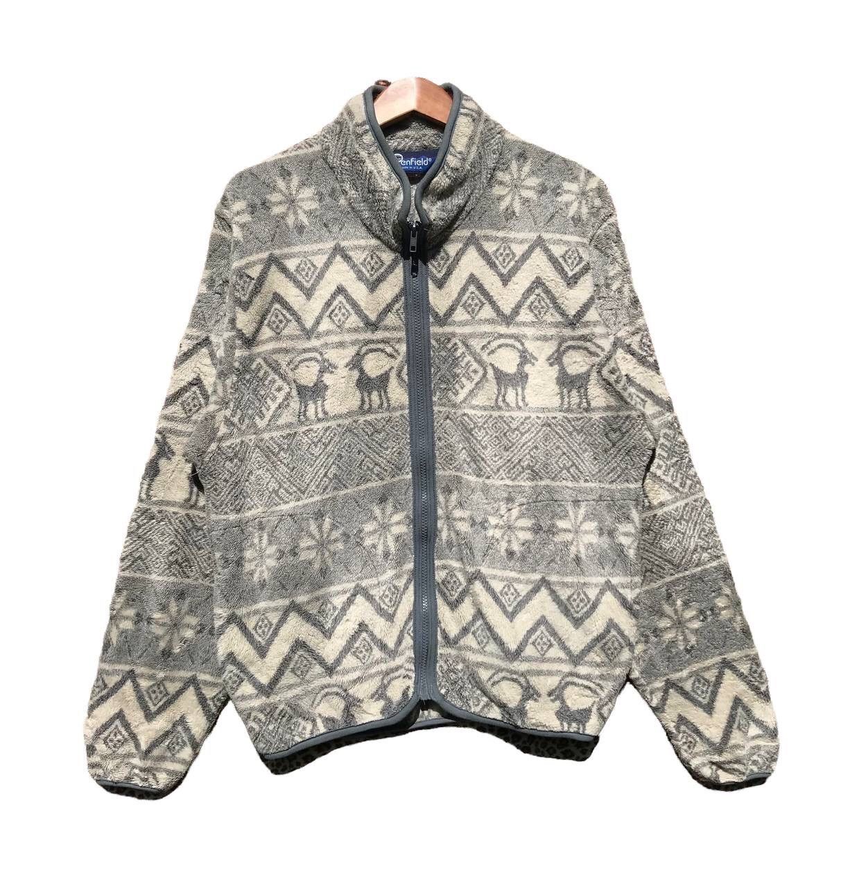 Penfield × Vintage Vintage 90s Penfield Outdoor Fleece Jacket Native Penfield Size US M / EU 48-50 / 2 - 1 Thumbnail