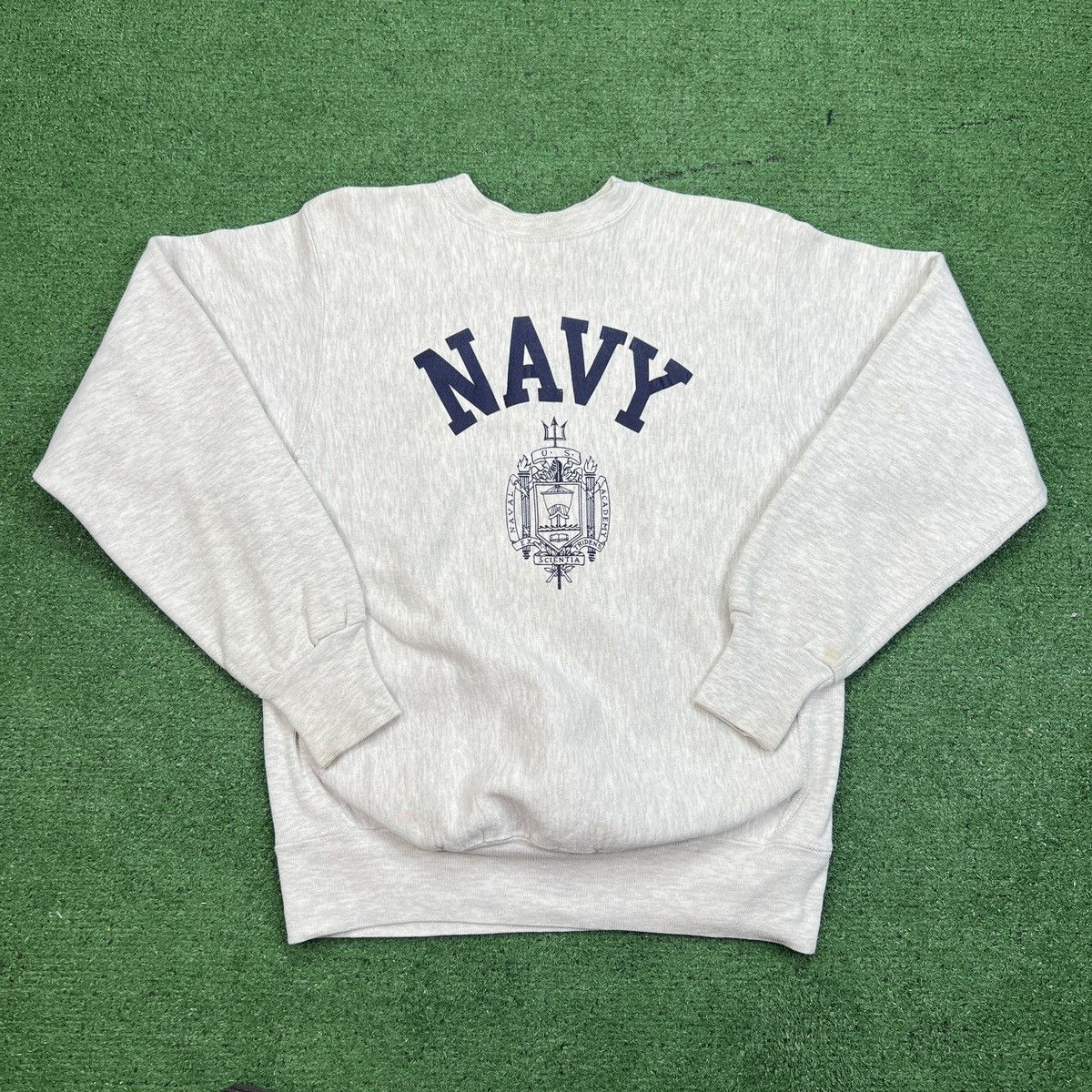 Champion VINTAGE U.S. Naval Academy Reverse Weave Crewneck Pullover Size US S / EU 44-46 / 1 - 1 Thumbnail