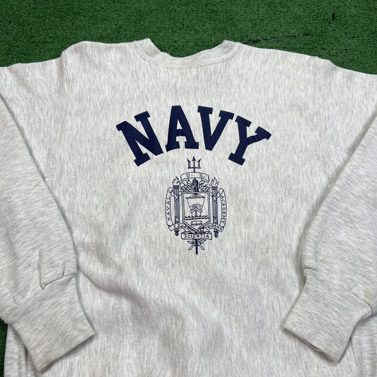 Champion VINTAGE U.S. Naval Academy Reverse Weave Crewneck Pullover Size US S / EU 44-46 / 1 - 2 Thumbnail