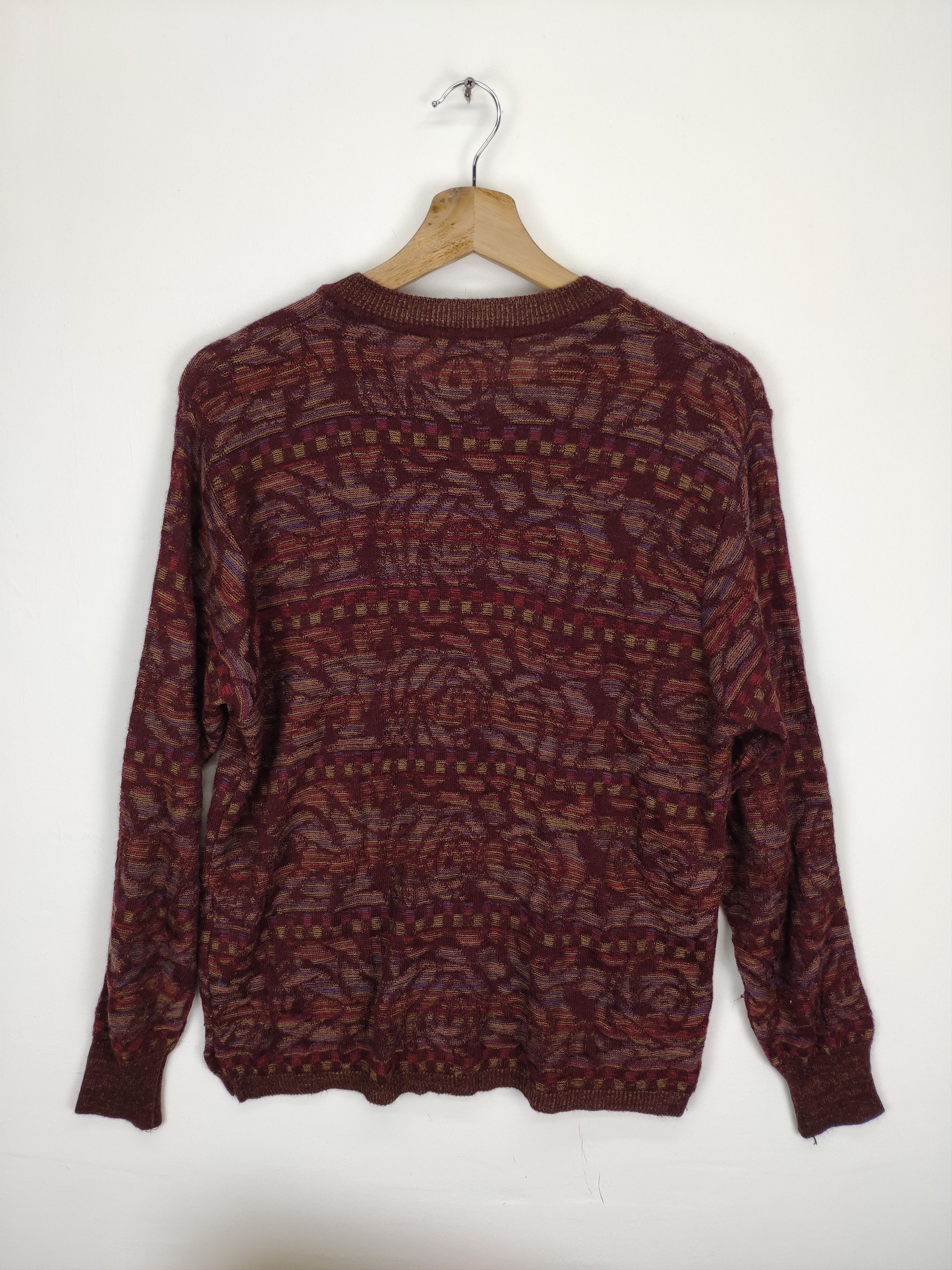 Japanese Brand Vintage 90 S Wool Knit Cardigan Sweater Size M / US 6-8 / IT 42-44 - 11 Thumbnail