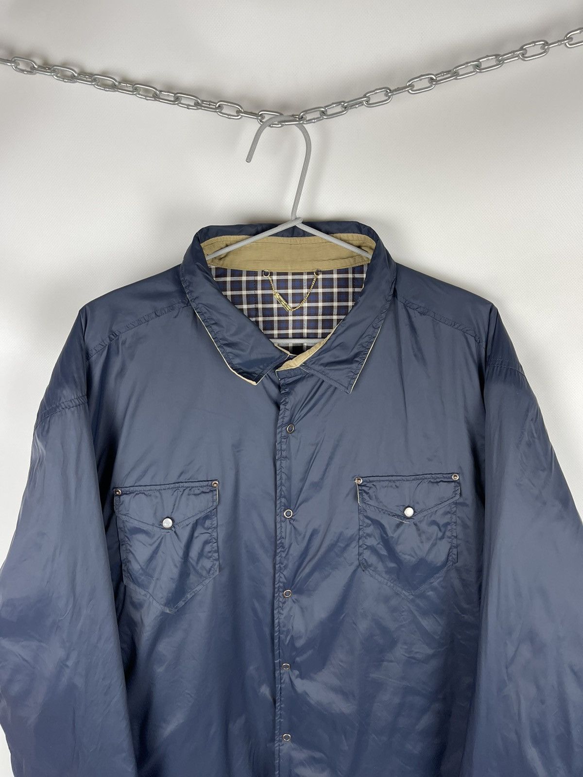 Other Poggianti 1958 reversible shimmer nylon/quilted checkered Size US XL / EU 56 / 4 - 8 Thumbnail