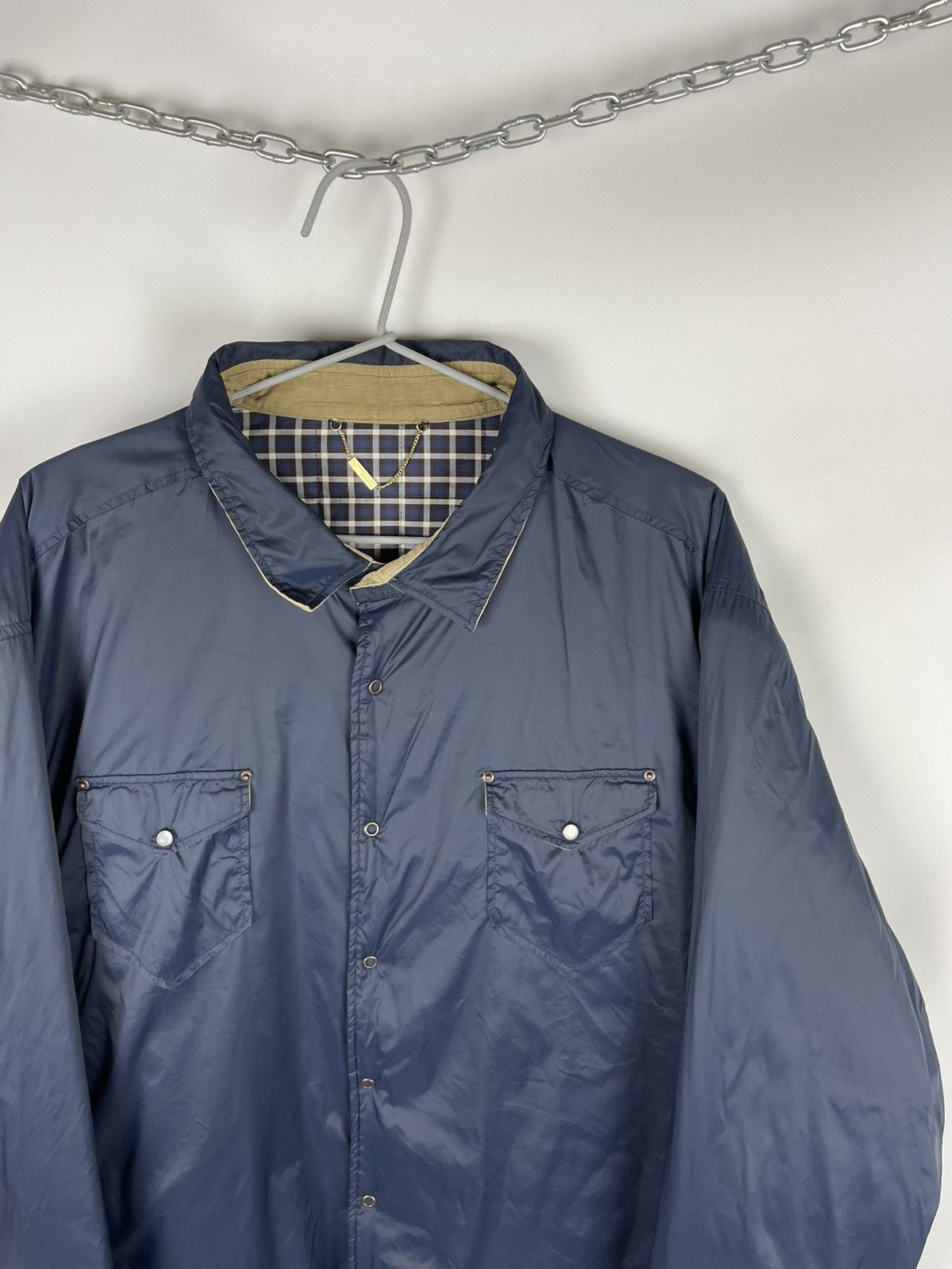 Other Poggianti 1958 reversible shimmer nylon/quilted checkered Size US XL / EU 56 / 4 - 5 Thumbnail
