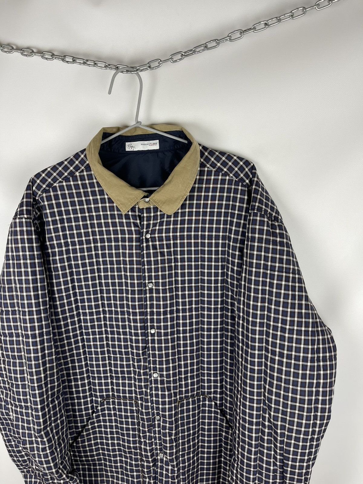Other Poggianti 1958 reversible shimmer nylon/quilted checkered Size US XL / EU 56 / 4 - 14 Thumbnail