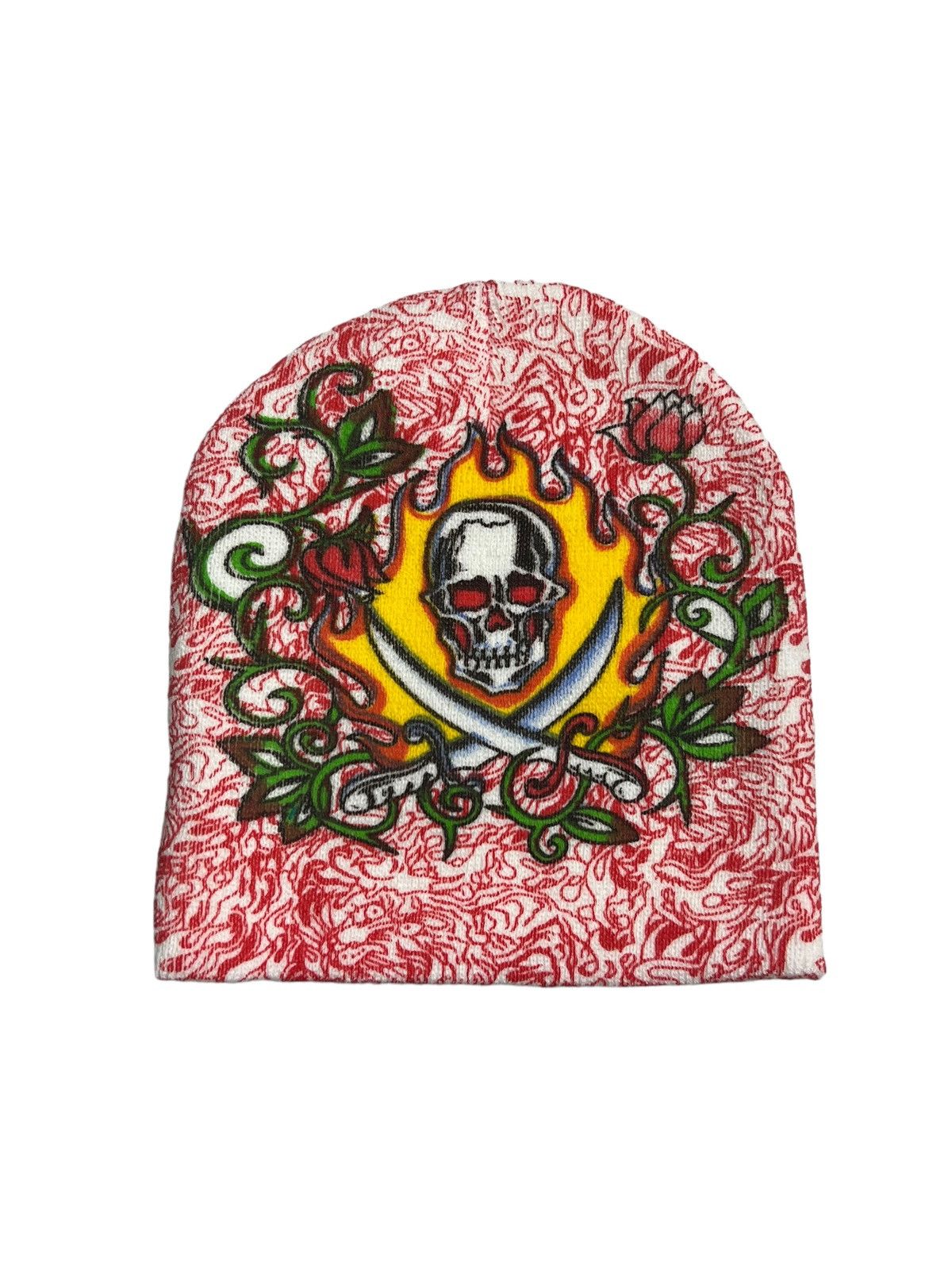 Christian Audigier Ed Hardy Christian Audigier Skull Vintage Y2k Hype Beanie Size ONE SIZE - 1 Thumbnail