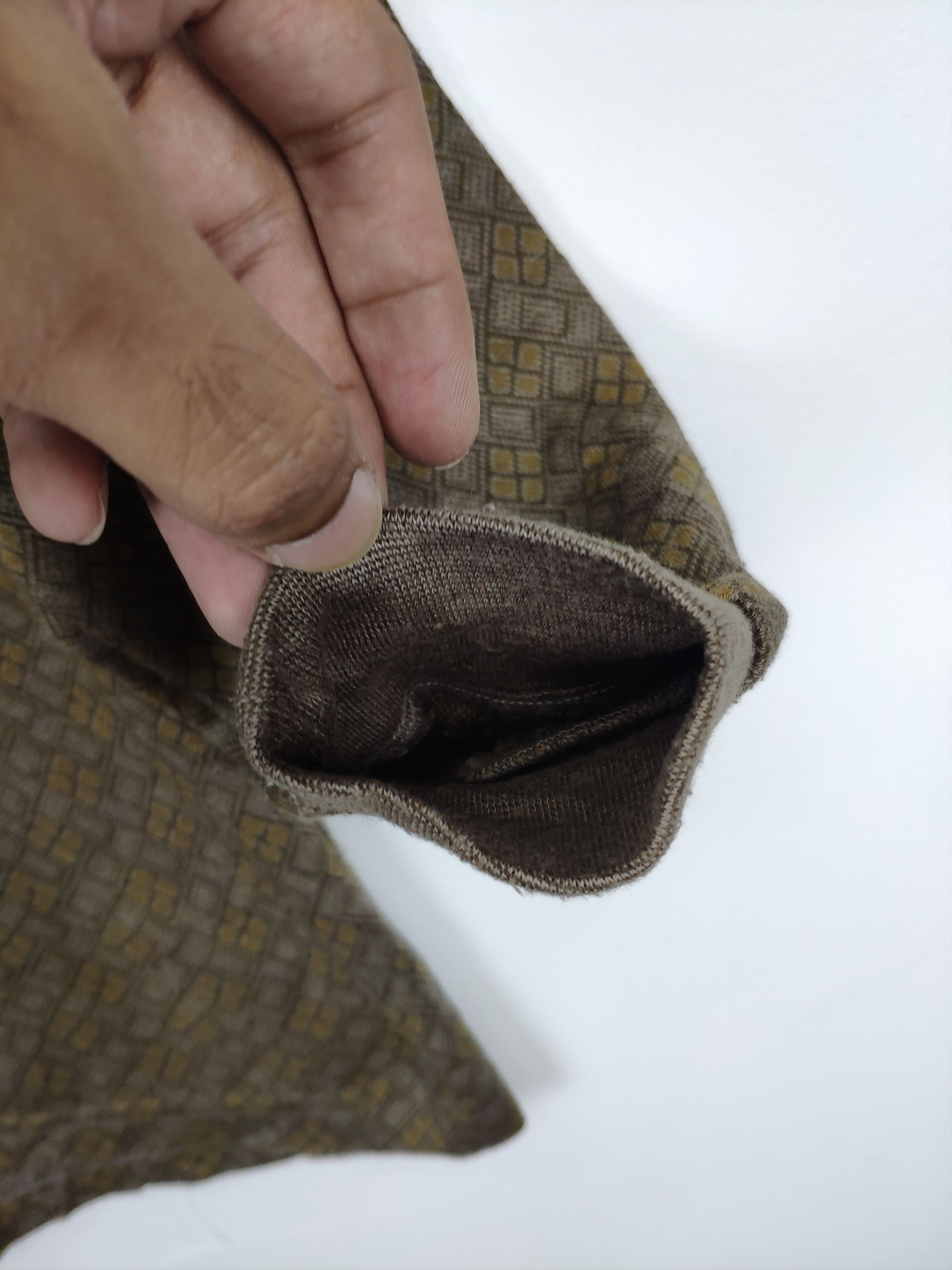 Japanese Brand × Vintage Vintage Wool Polo Shirt Long Sleeve Diamond Style Size US M / EU 48-50 / 2 - 4 Thumbnail